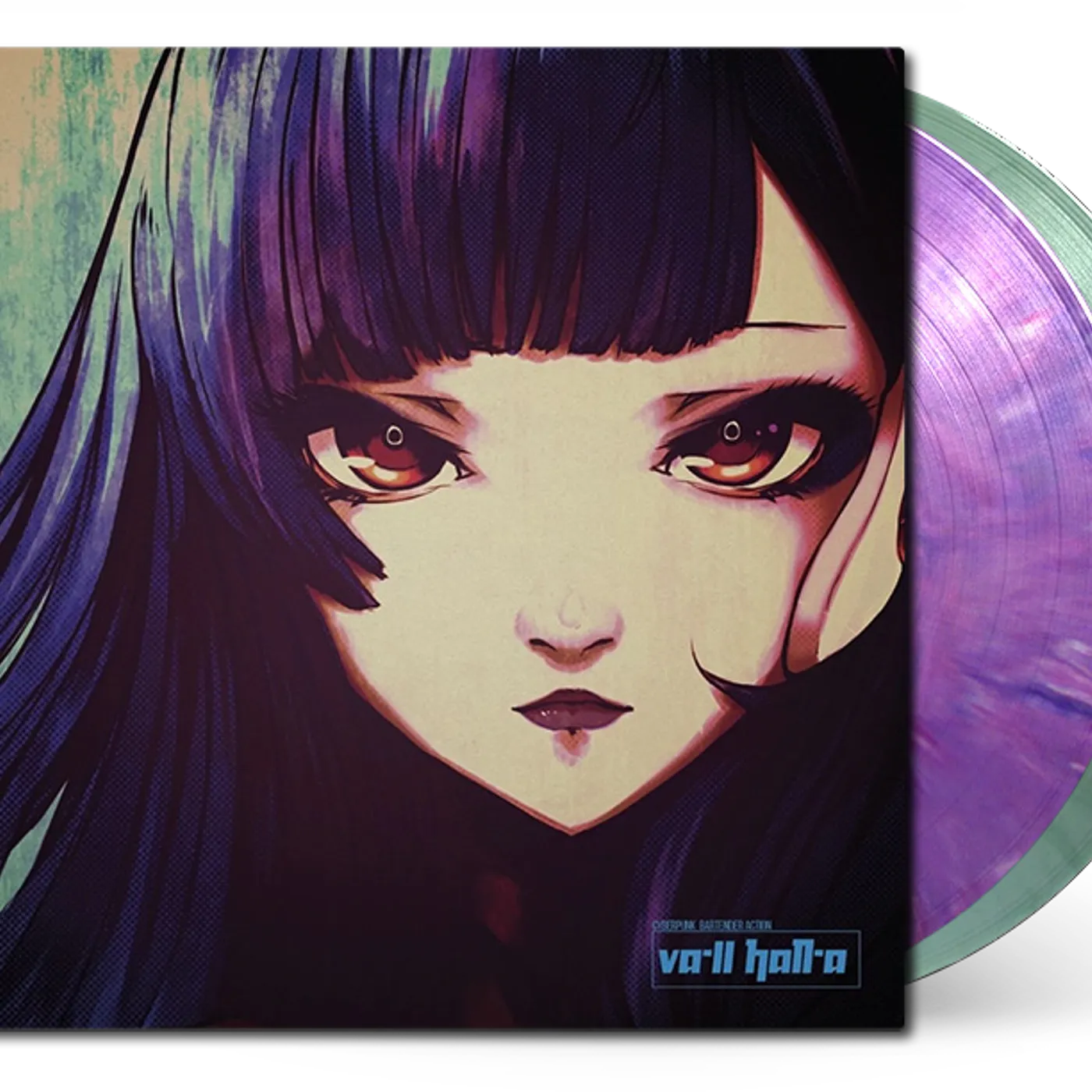 VA-11 HALL-A (Original Soundtrack) - Garoad (2xLP Vinyl Record) - Pink/Purple and Green/Clear Vinyl