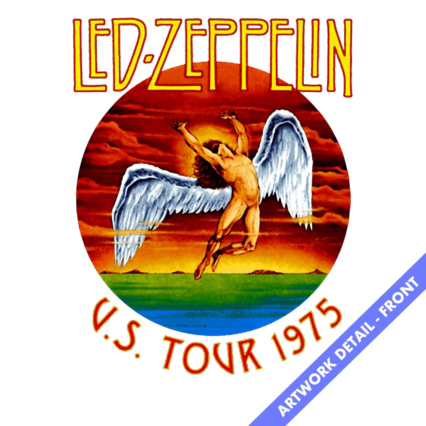 Led Zeppelin T-Shirt | Swan Song Icarus '75 US Tour Tie Dye Led Zeppelin T-Shirt (Reissue)