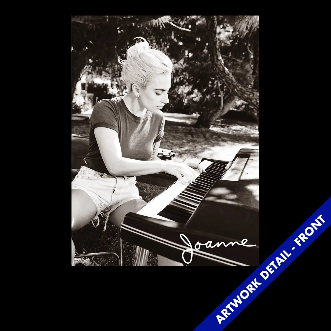 Lady Gaga T-Shirt | Joanne Piano Portrait Lady Gaga Shirt