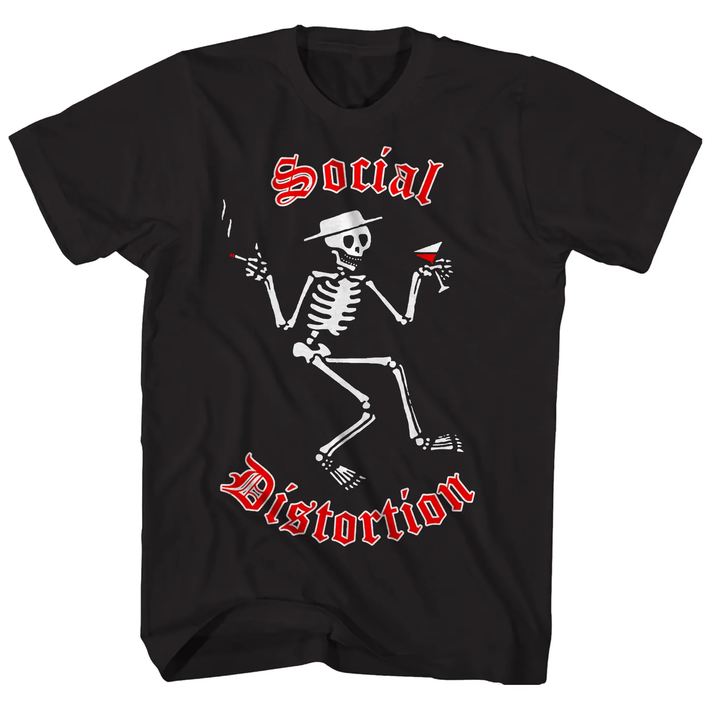 Social Distortion T-Shirt | Skeleton Logo Social Distortion T-Shirt