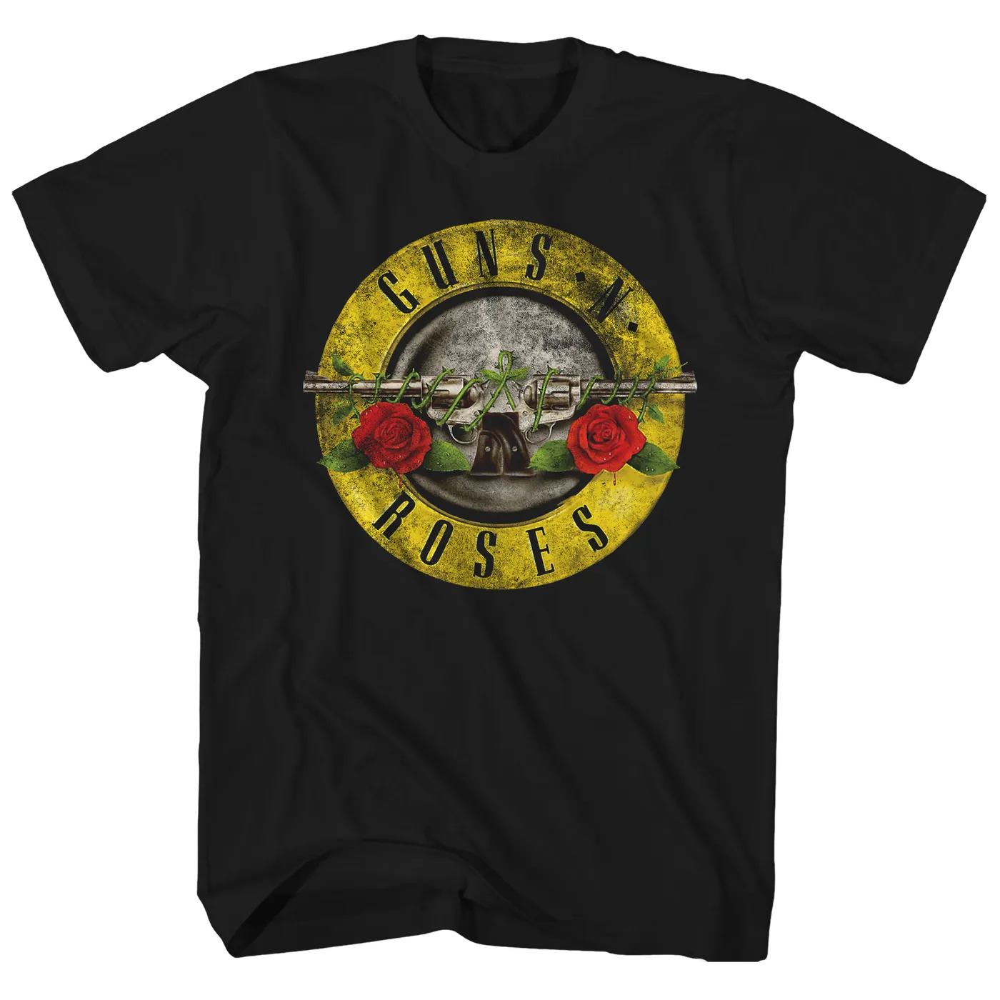 Guns N' Roses T-Shirt | Distressed Bullet Logo Guns N’ Roses T-Shirt