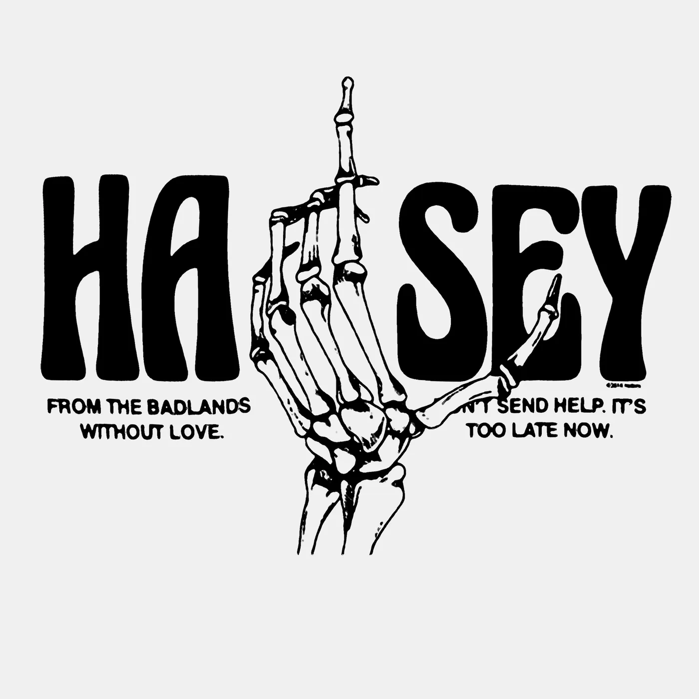 Halsey T-Shirt | From The Badlands With Love Halsey T-Shirt