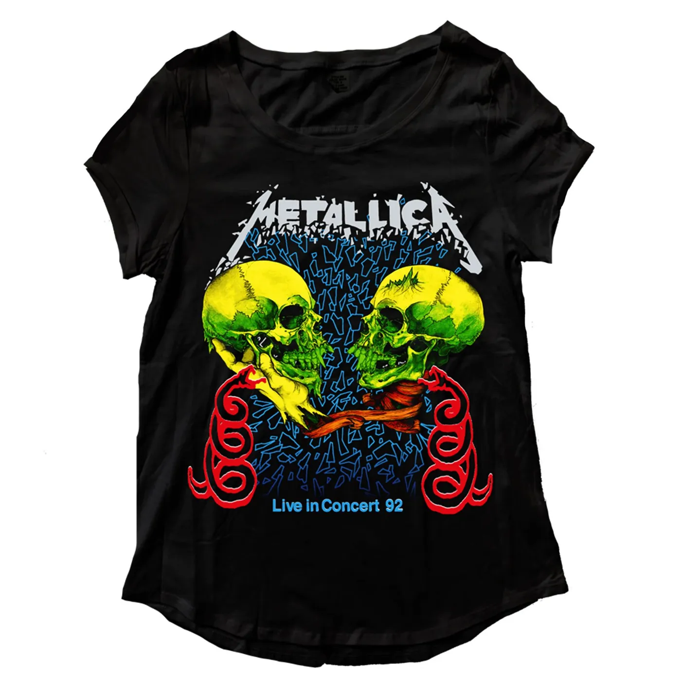 Metallica T-Shirt | Live In Concert '92 Tour T-Shirt (Women's Cut)