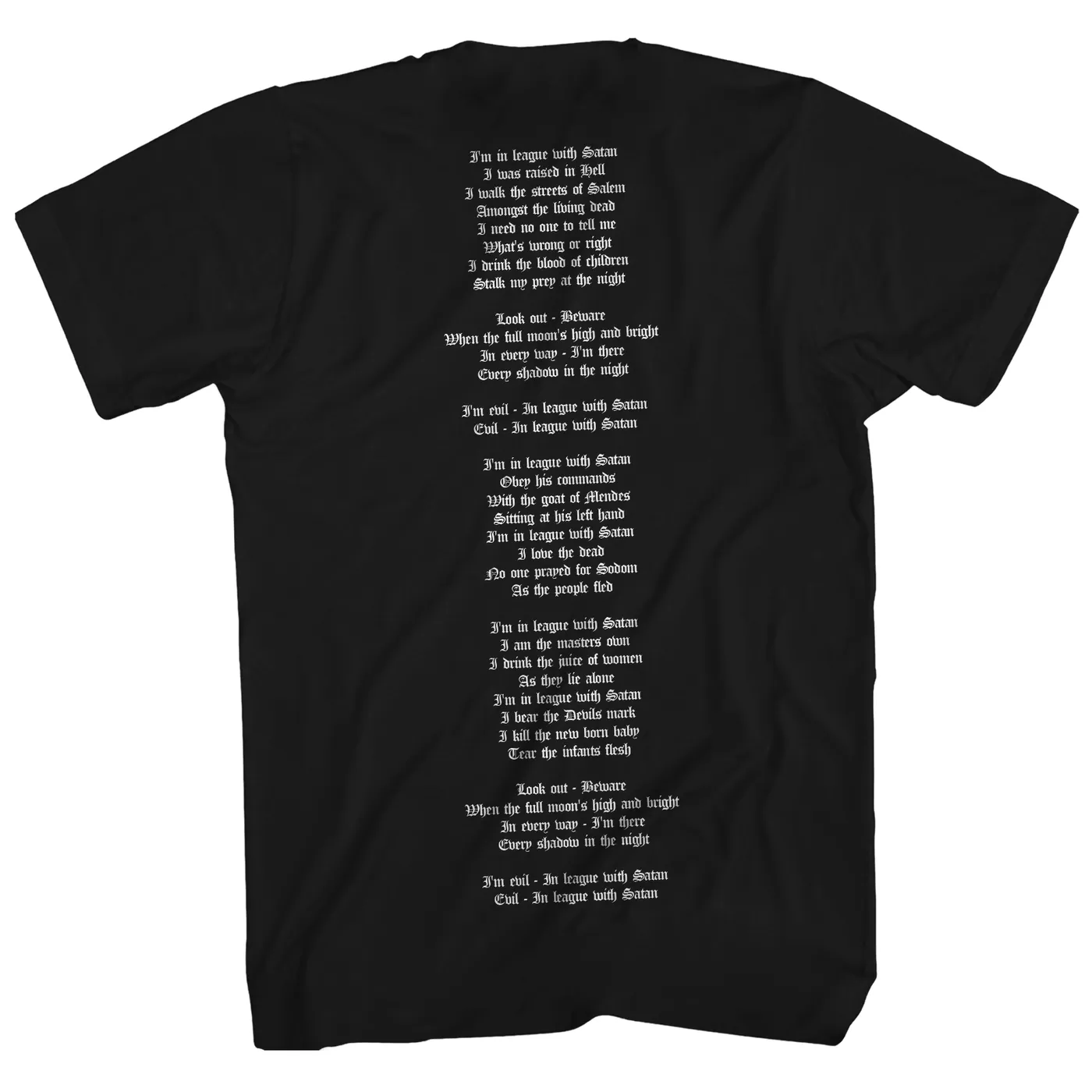 Venom T-Shirt | In League With Satan Venom T-Shirt