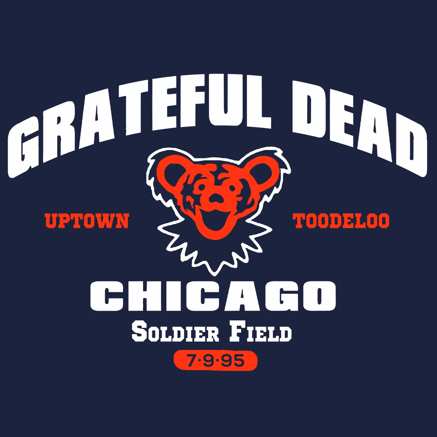 Grateful Dead T-Shirt | Chicago Bear Concert ’95 T-Shirt (Reissue) Grateful Dead Shirt