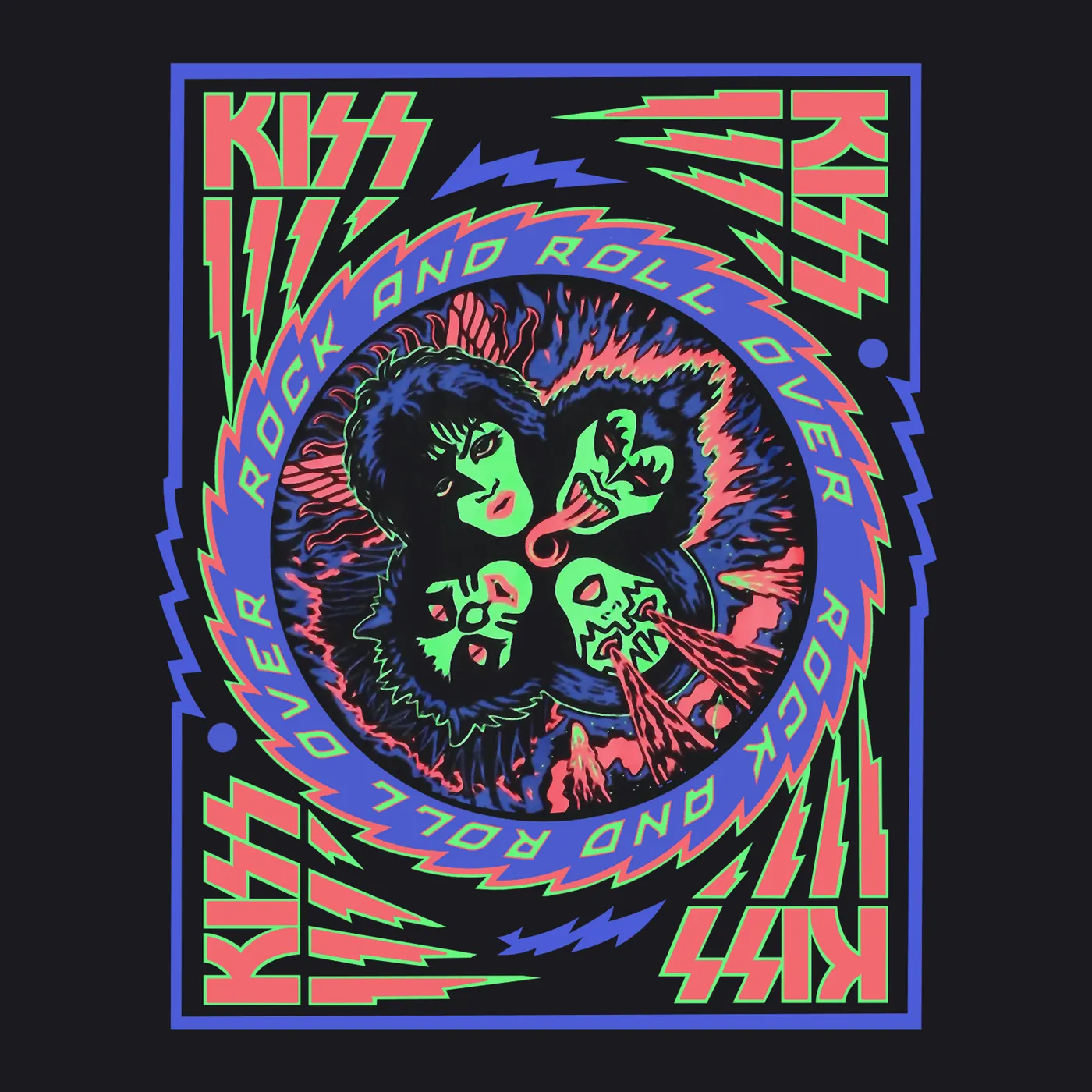 KISS T-Shirt | Rock And Roll Over Album Cover KISS T-Shirt