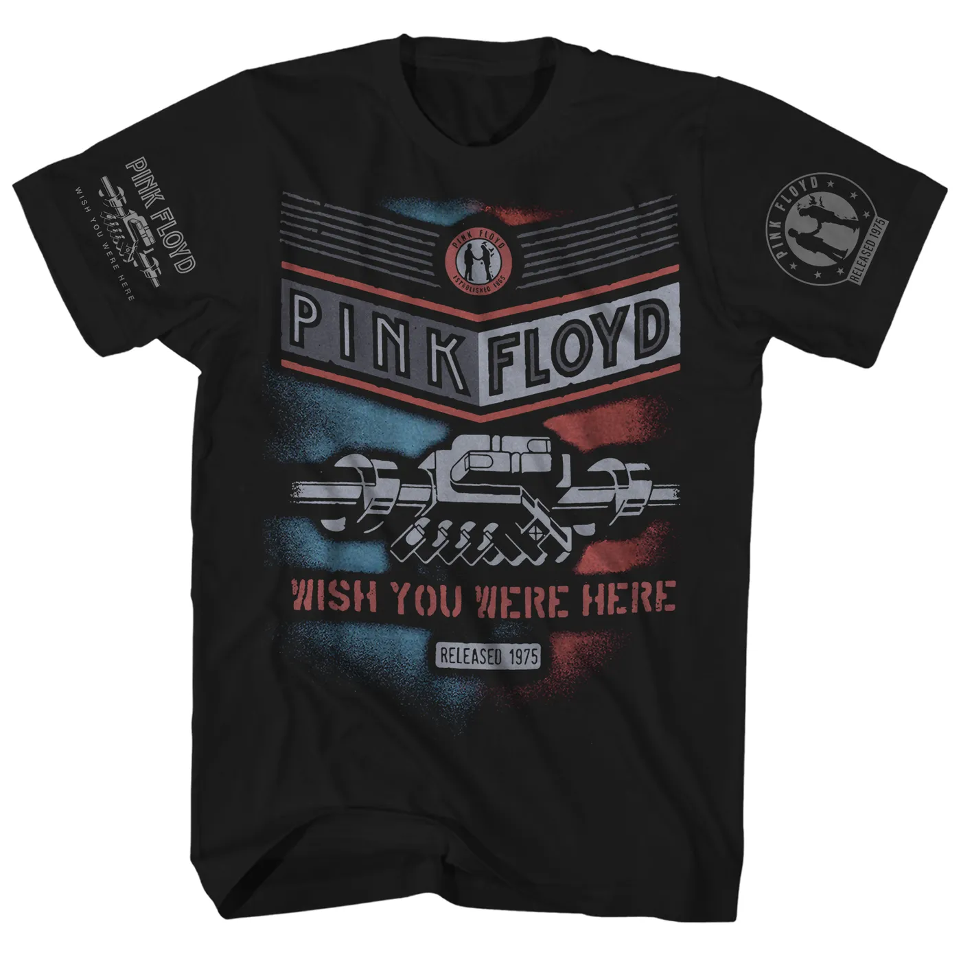 Pink Floyd T-Shirt | 1975 Released Wish You Were Here Pink Floyd T-Shirt