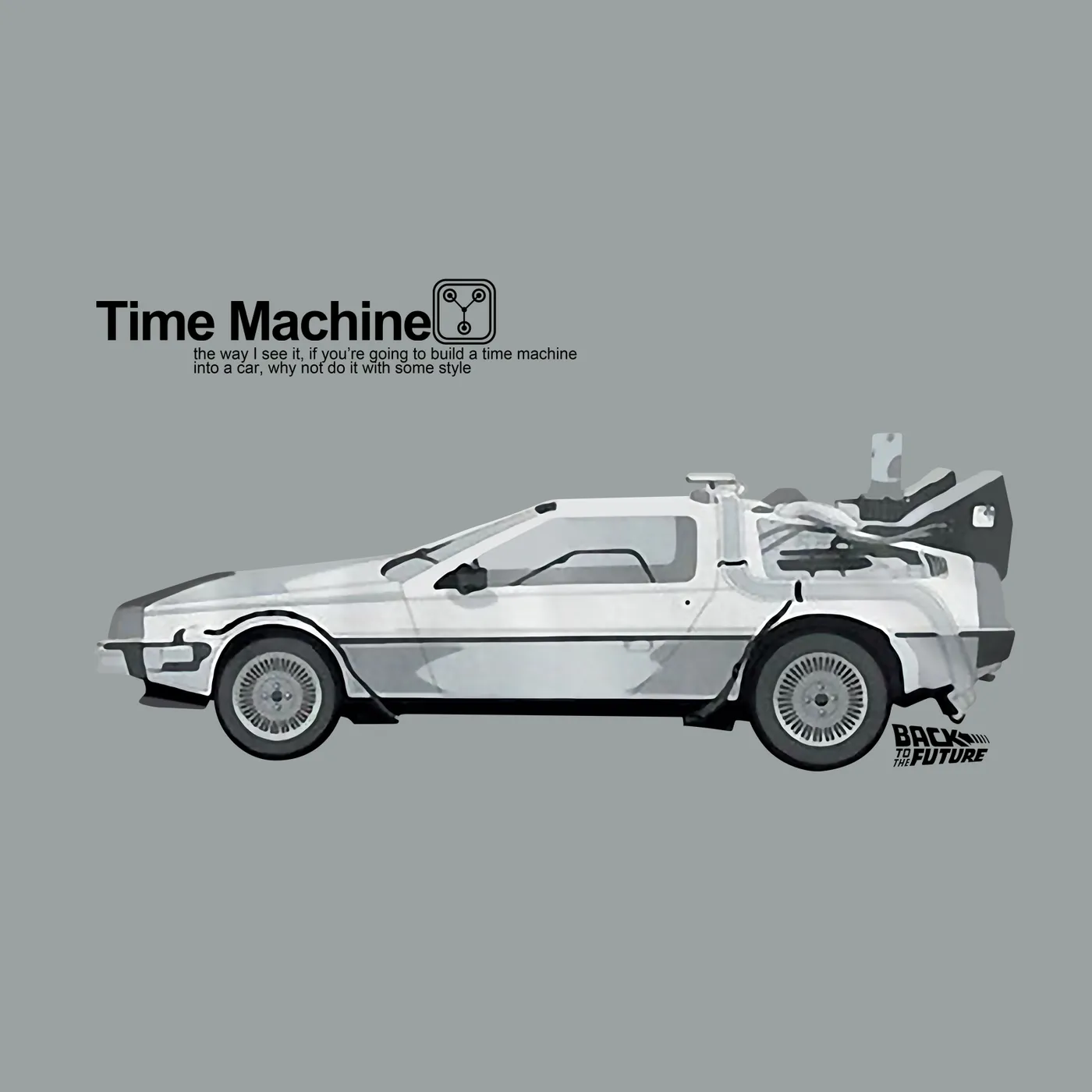 Back to the Future T-Shirt | Delorean Time Machine Back to the Future Shirt