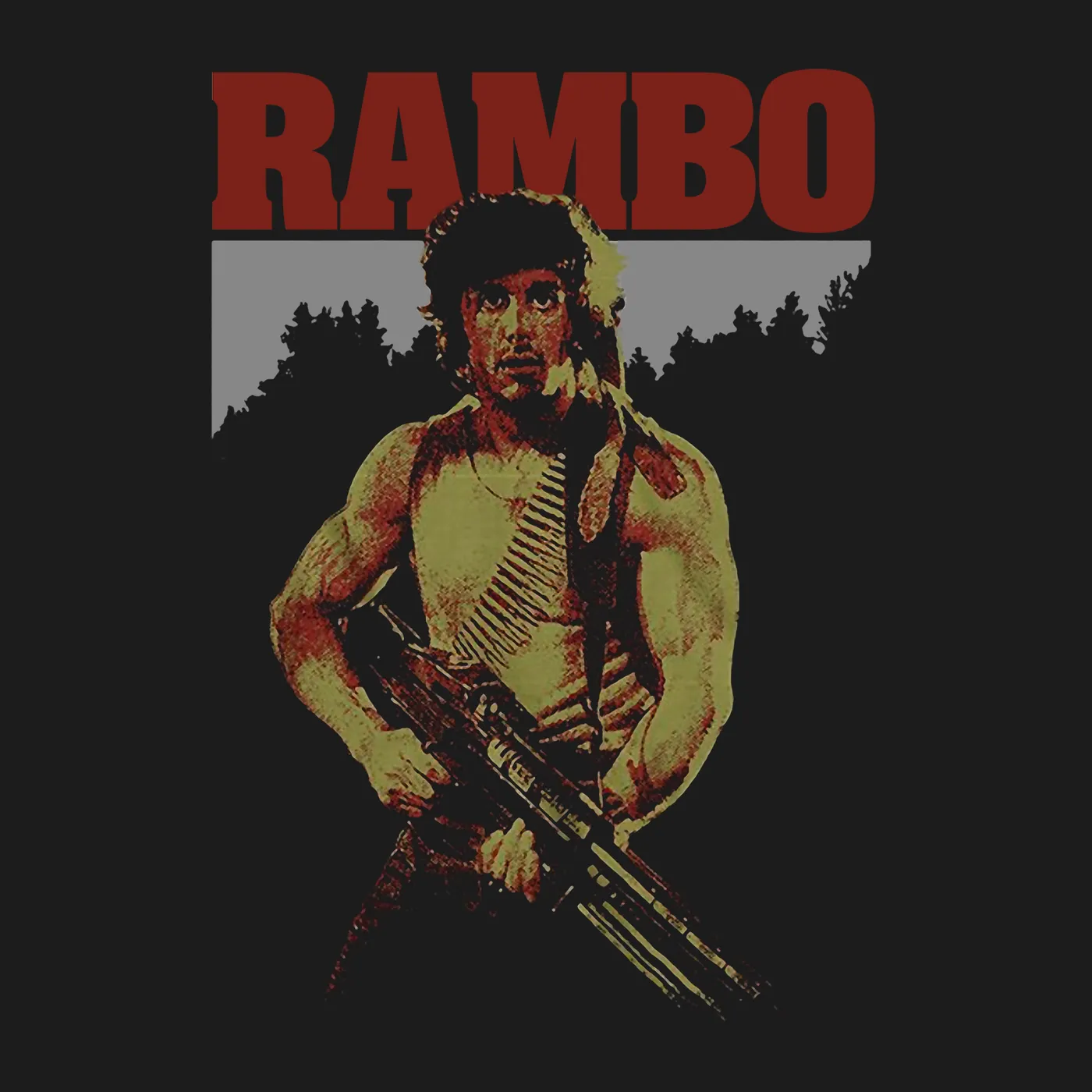 Rambo T-Shirt | Posterized First Blood Rambo Shirt