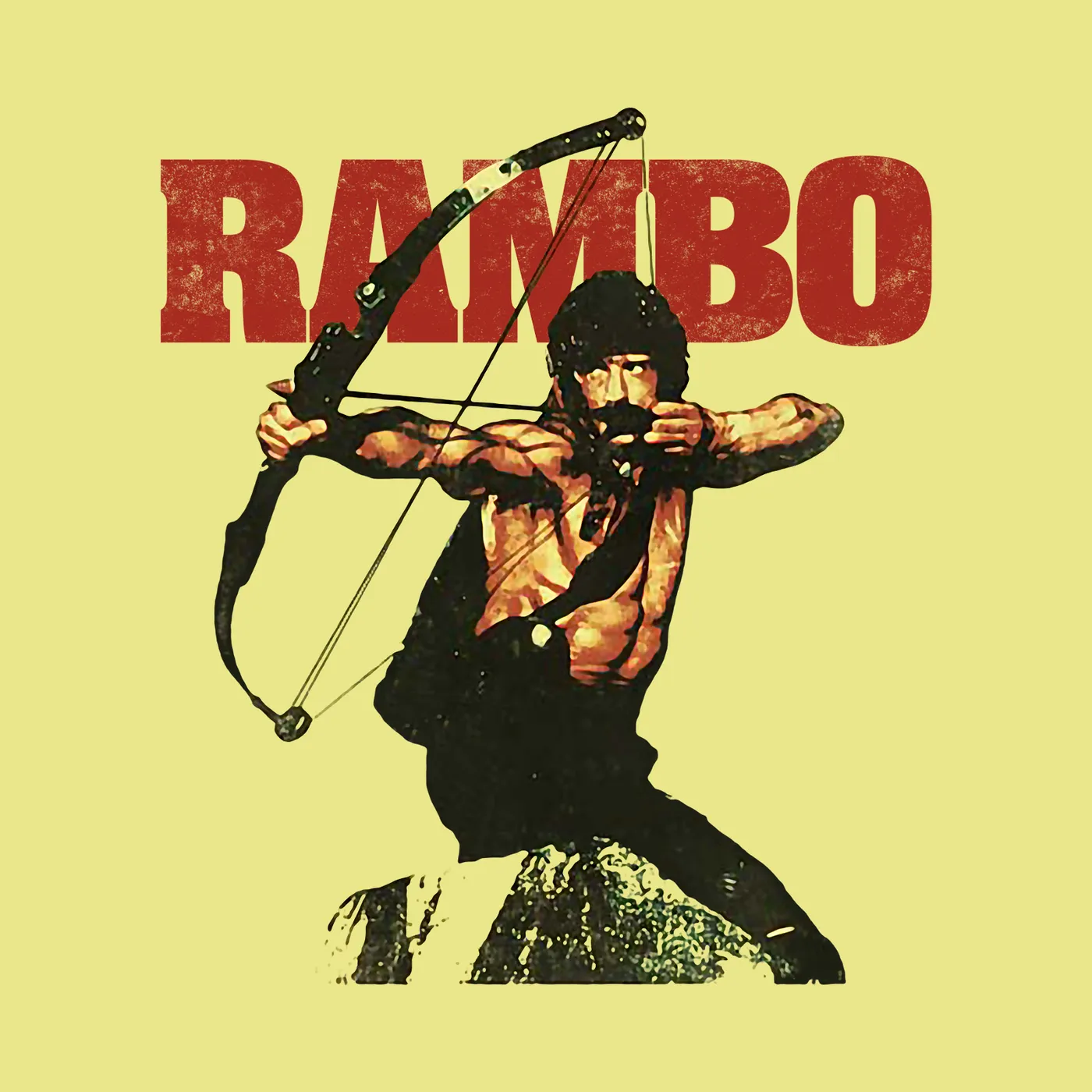 Rambo T-Shirt | Firing Bow and Arrow Rambo Shirt