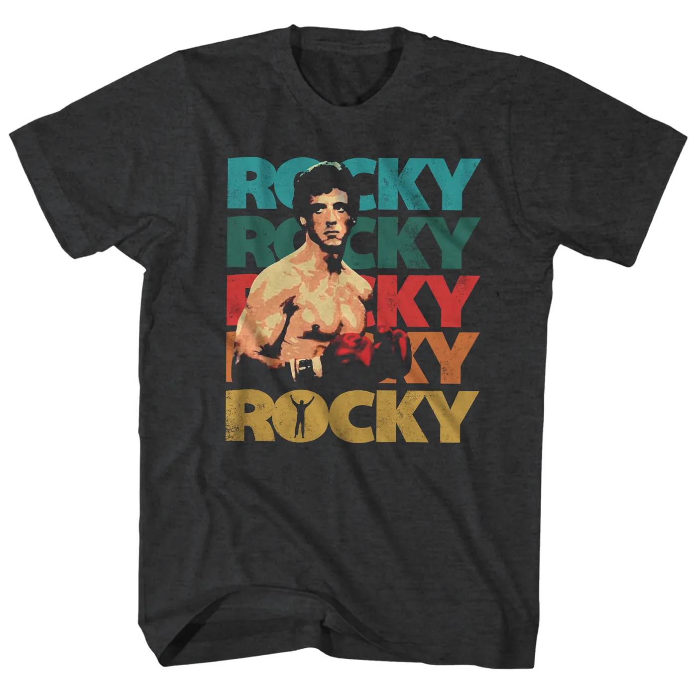 Rocky T-Shirt | Retro Repeating Logo Rocky Shirt