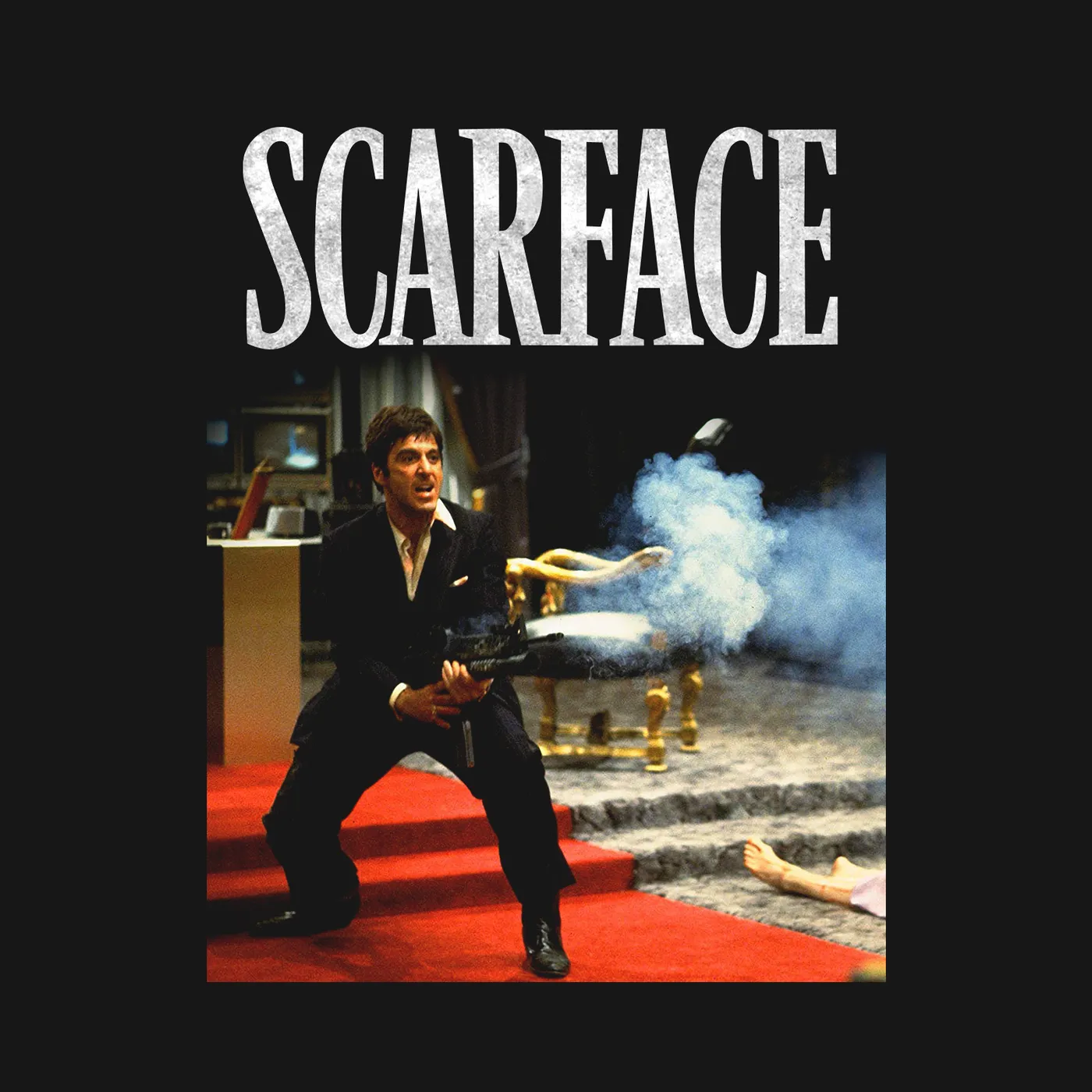 Scarface T-Shirt | Say Hello To My Little Friend Scene Scarface Shirt
