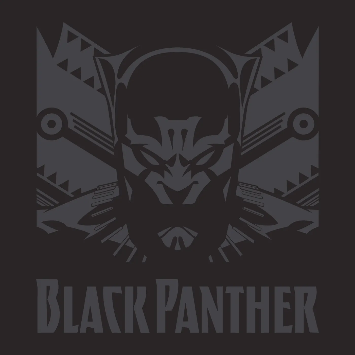 Black Panther T-Shirt | Shadow With Big Print Black Panther Shirt