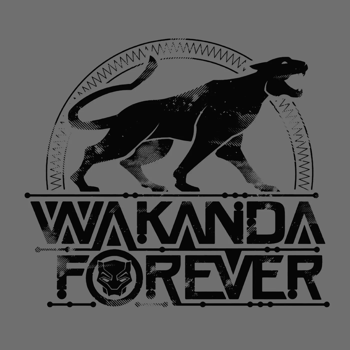 Black Panther T-Shirt | Wakanda Forever Distressed Black Panther Shirt