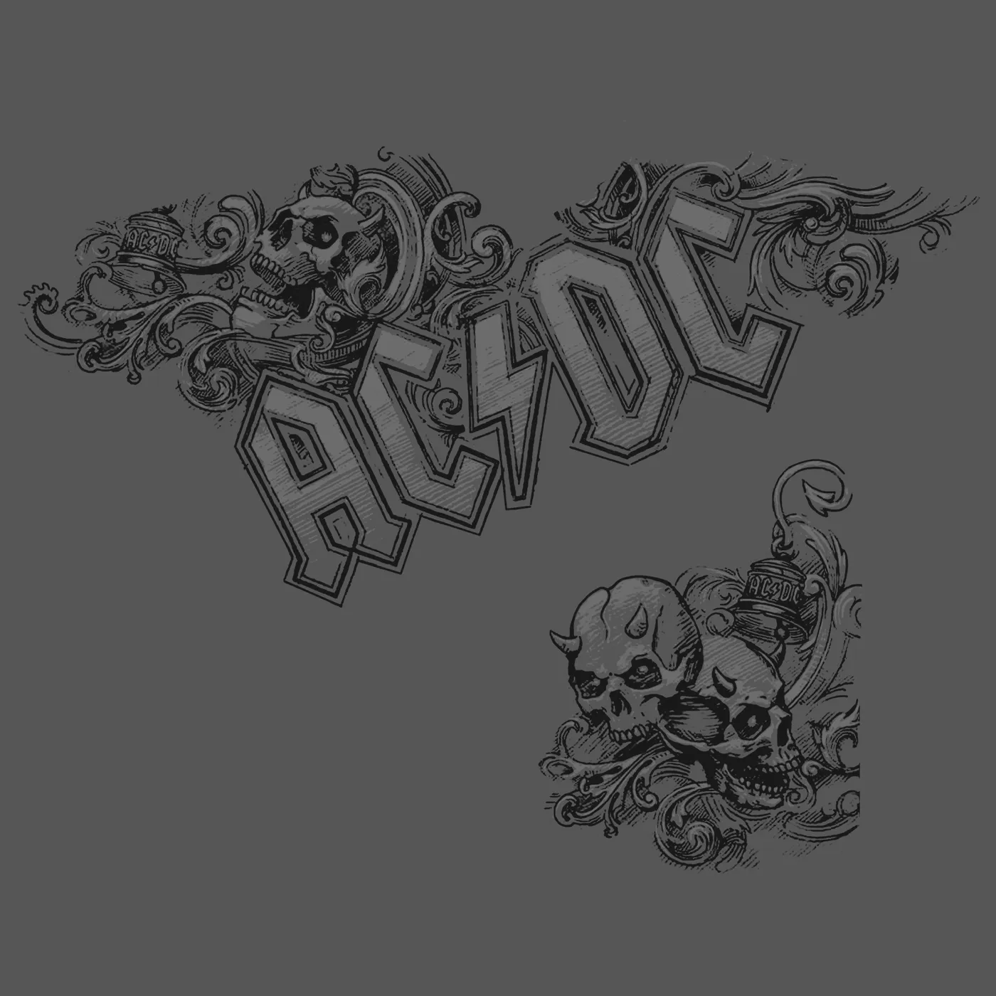 AC/DC T-Shirt | Horned Skulls AC/DC Shirt