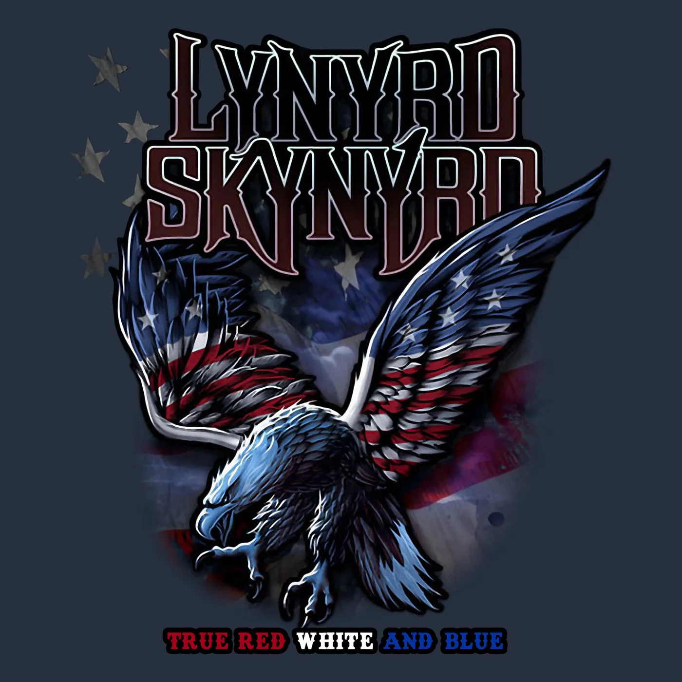 Lynyrd Skynyrd T-Shirt | Red White & Blue Eagle Tie Dye Lynyrd Skynyrd Shirt