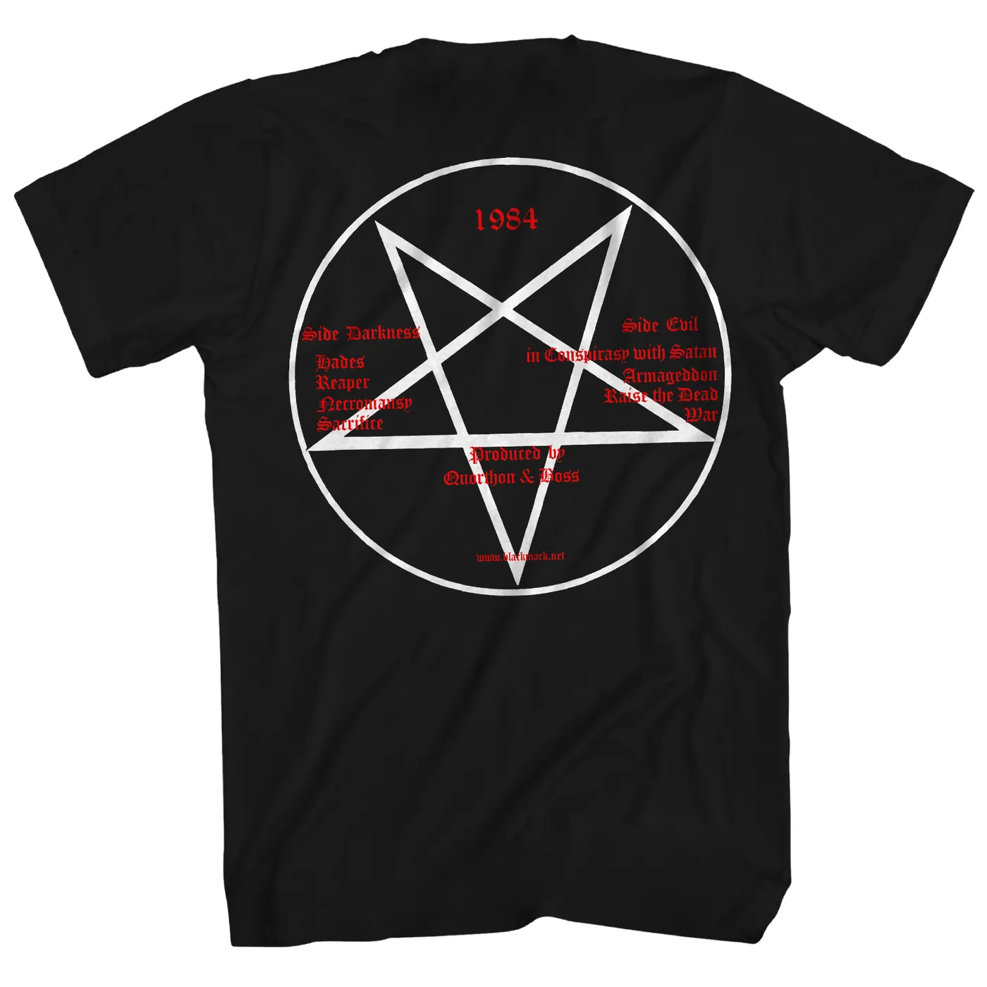 Bathory T-Shirt | Goat Pentagram Bathory Shirt