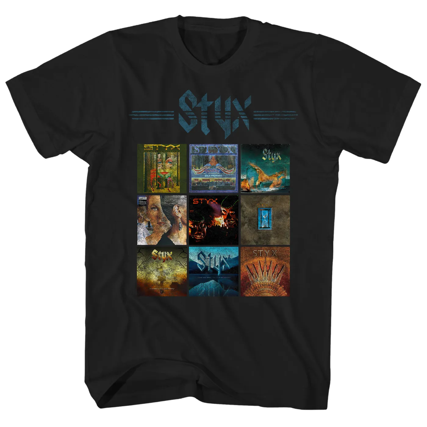 Styx T-Shirt | Album Art Grid Styx Shirt