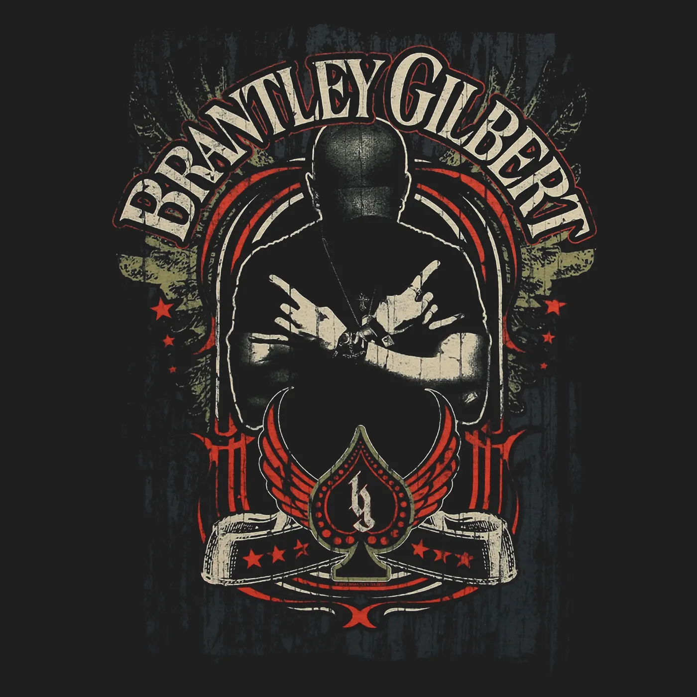 Brantley Gilbert T-Shirt | Spade Logo Brantley Gilbert Shirt
