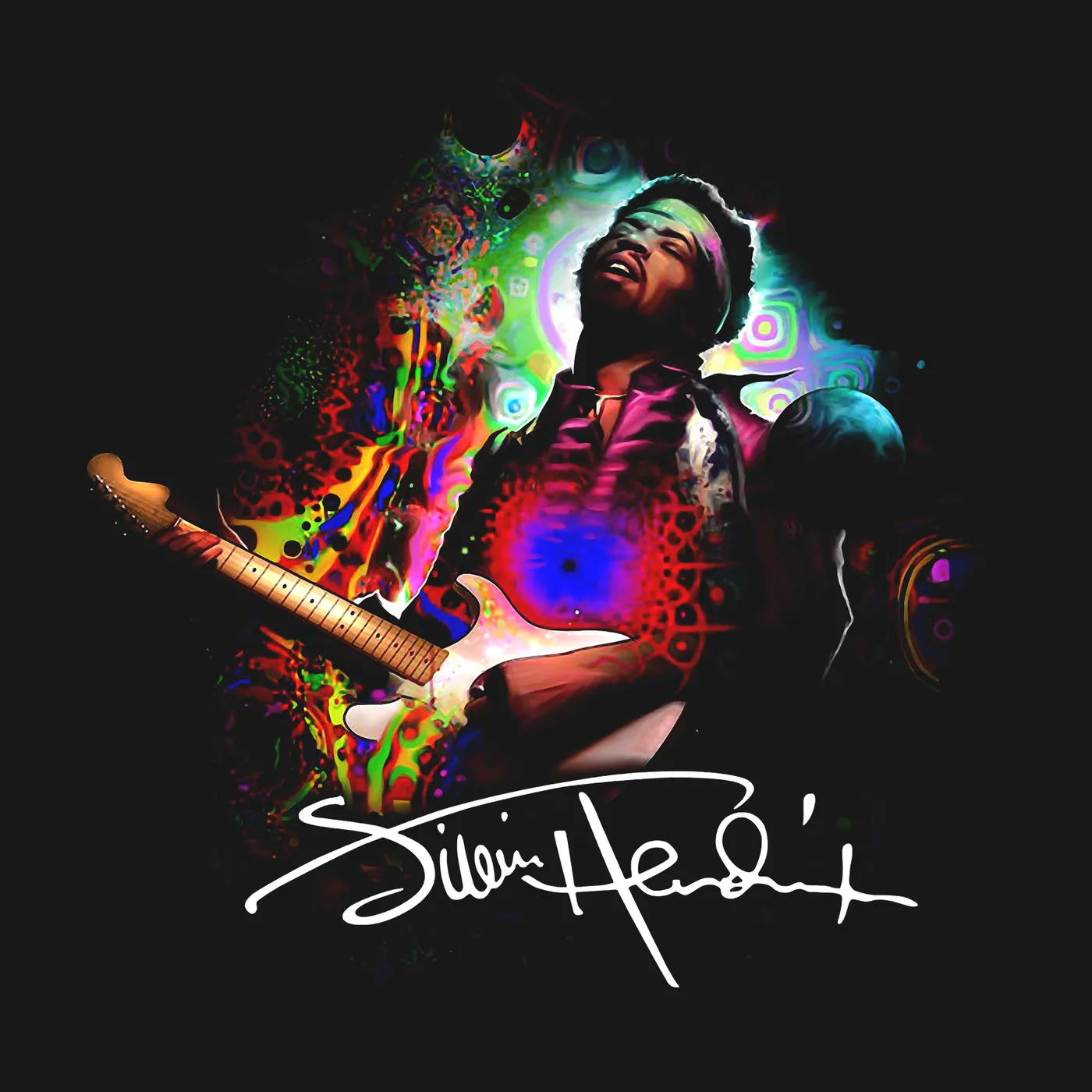 Jimi Hendrix Zip-Up Hoodie | Groovy Jimi Hendrix Hoodie