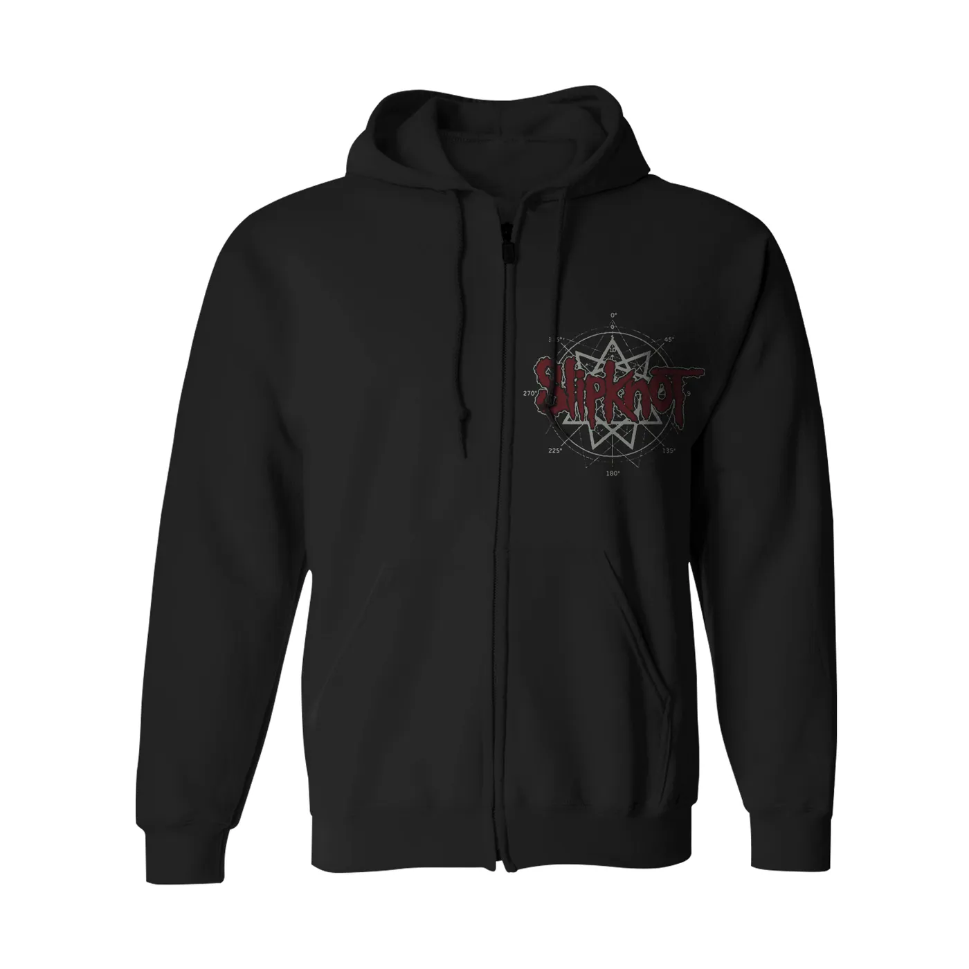 Slipknot Zip-Up Hoodie | Skull Logo Slipknot Hoodie