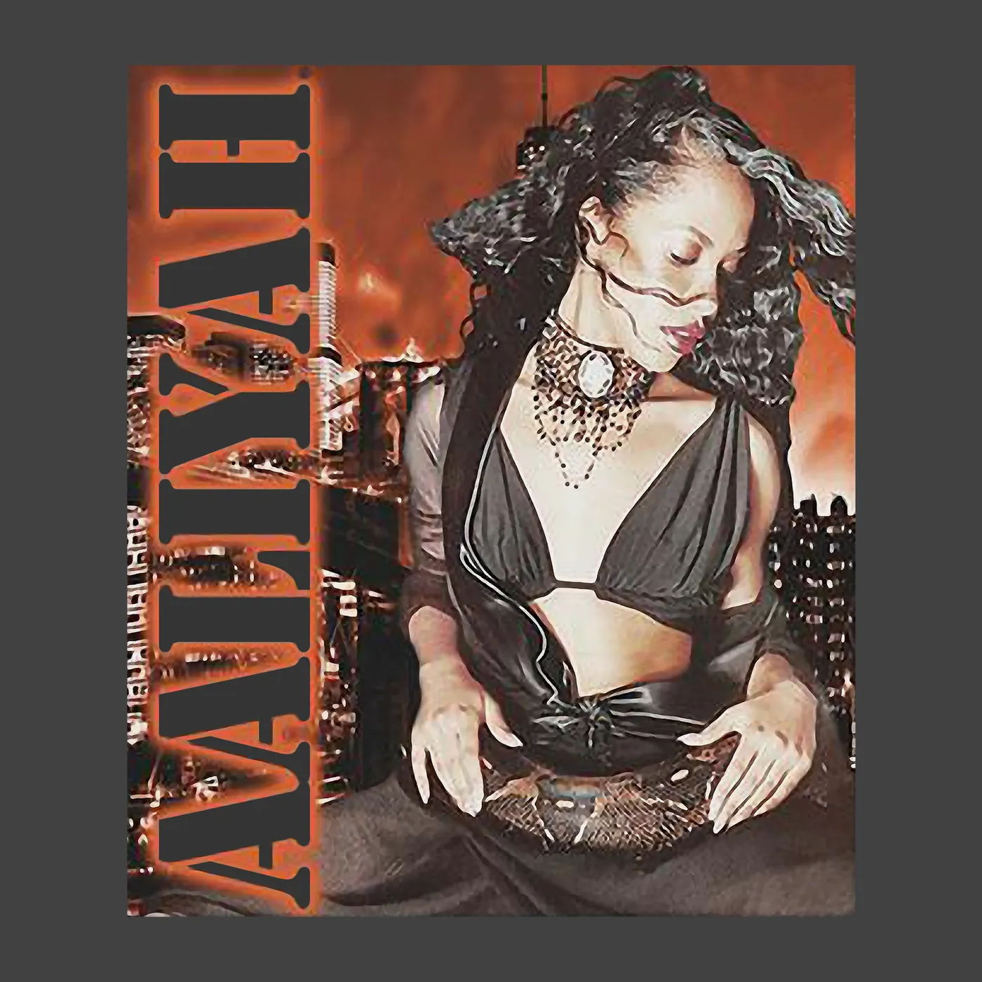 Aaliyah T-Shirt | Stencil Aaliyah Shirt