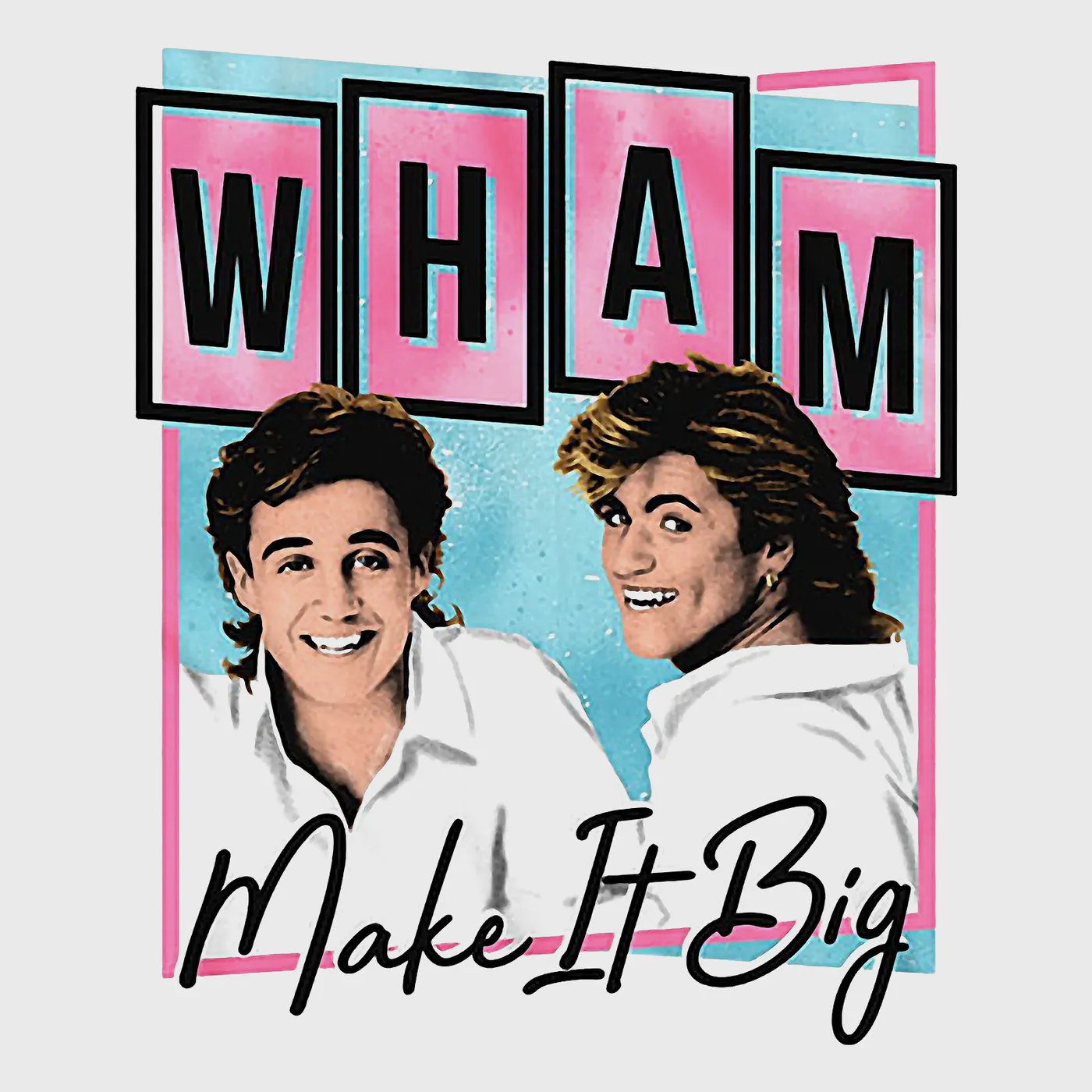 Wham! T-Shirt | Make It Big Pastel Album Art Wham! Shirt