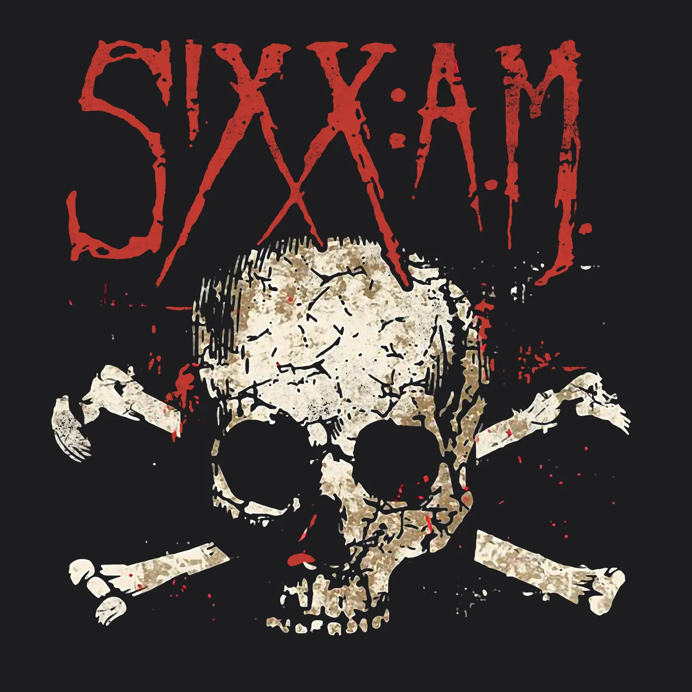 Sixx:AM Sixx:A.M. T-Shirt | Darkness Skull And Bones Sixx:A.M. Shirt