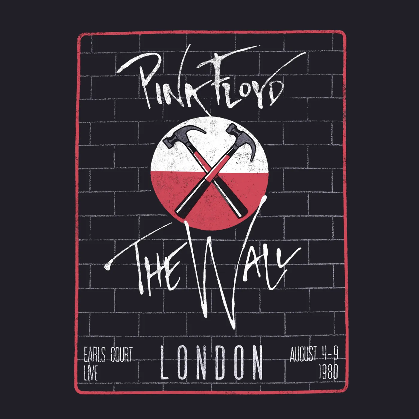 Pink Floyd T-Shirt | The Wall London Live Pink Floyd Shirt (Reissue)