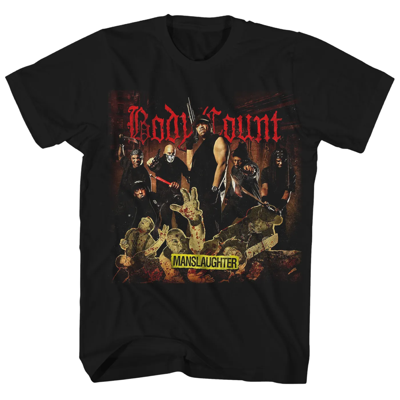 Body Count T-Shirt | Manslaughter Europe Tour ’15 Body Count Shirt (Reissue)