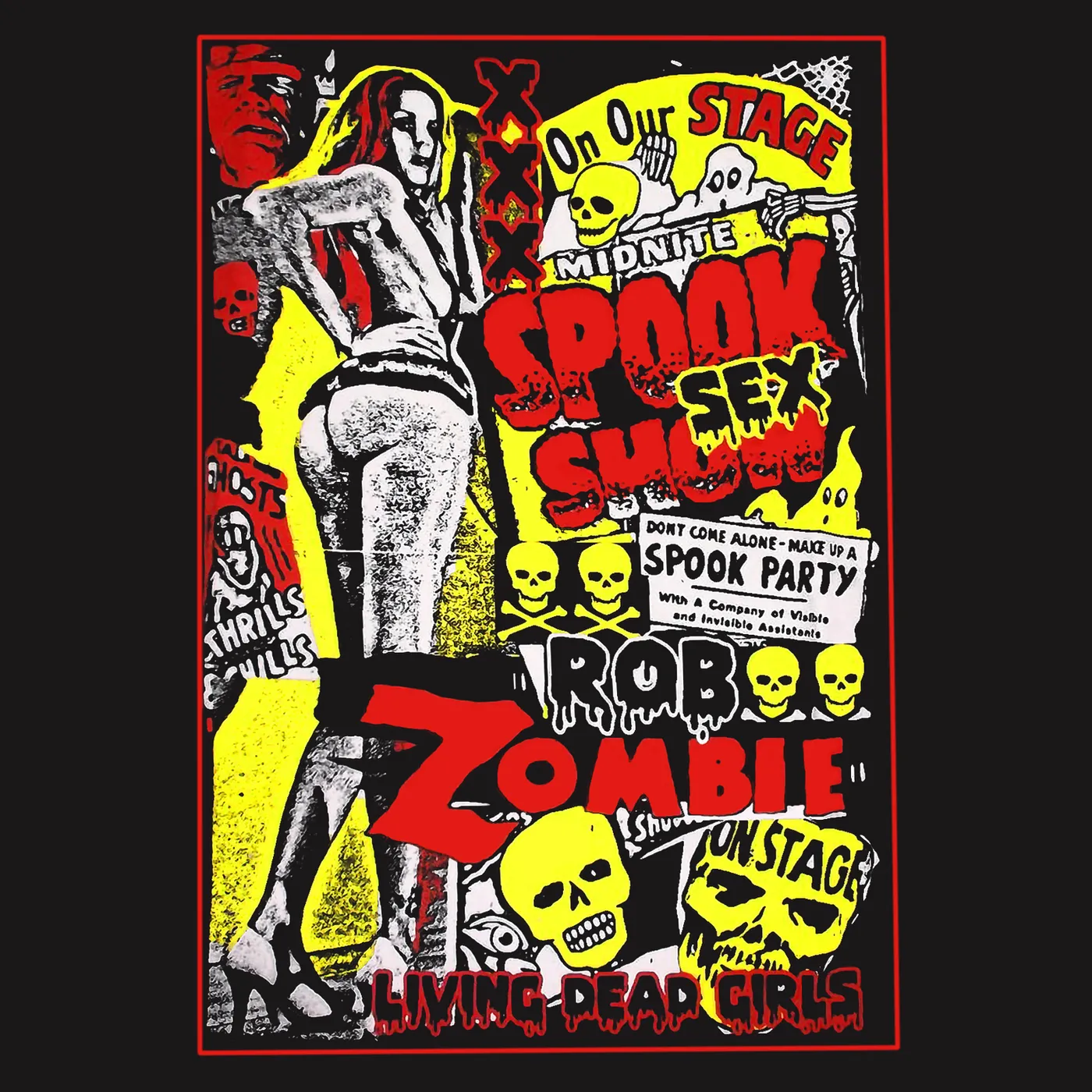 Rob Zombie T-Shirt | Living Dead Girls Pinup Rob Zombie Shirt