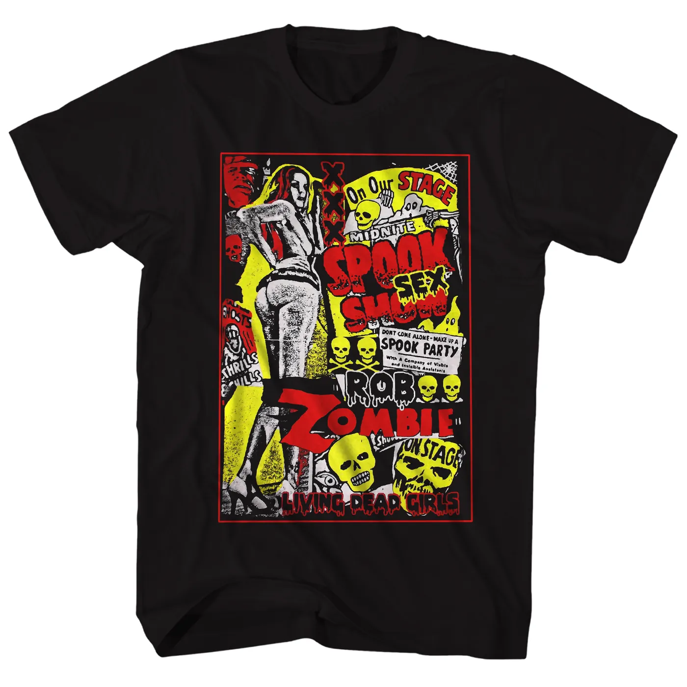 Rob Zombie T-Shirt | Living Dead Girls Pinup Rob Zombie Shirt