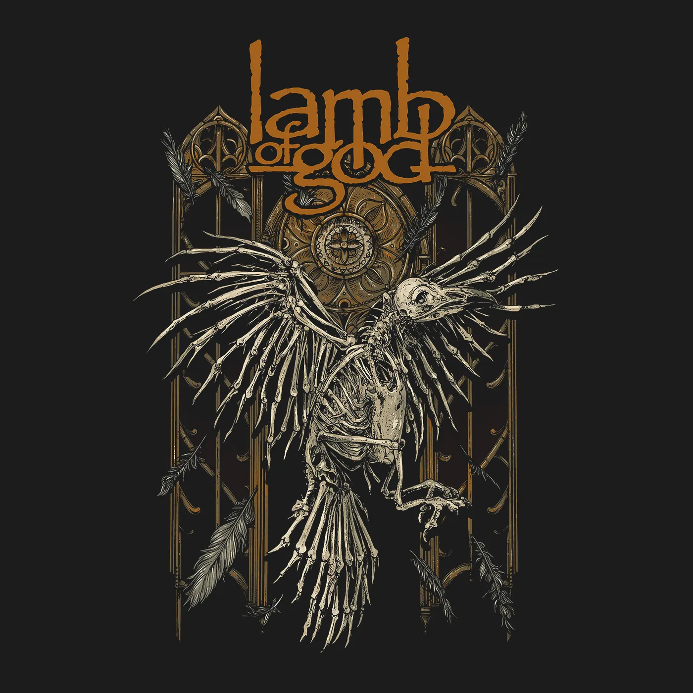 Lamb of God T-Shirt | Skeleton Crow Shirt