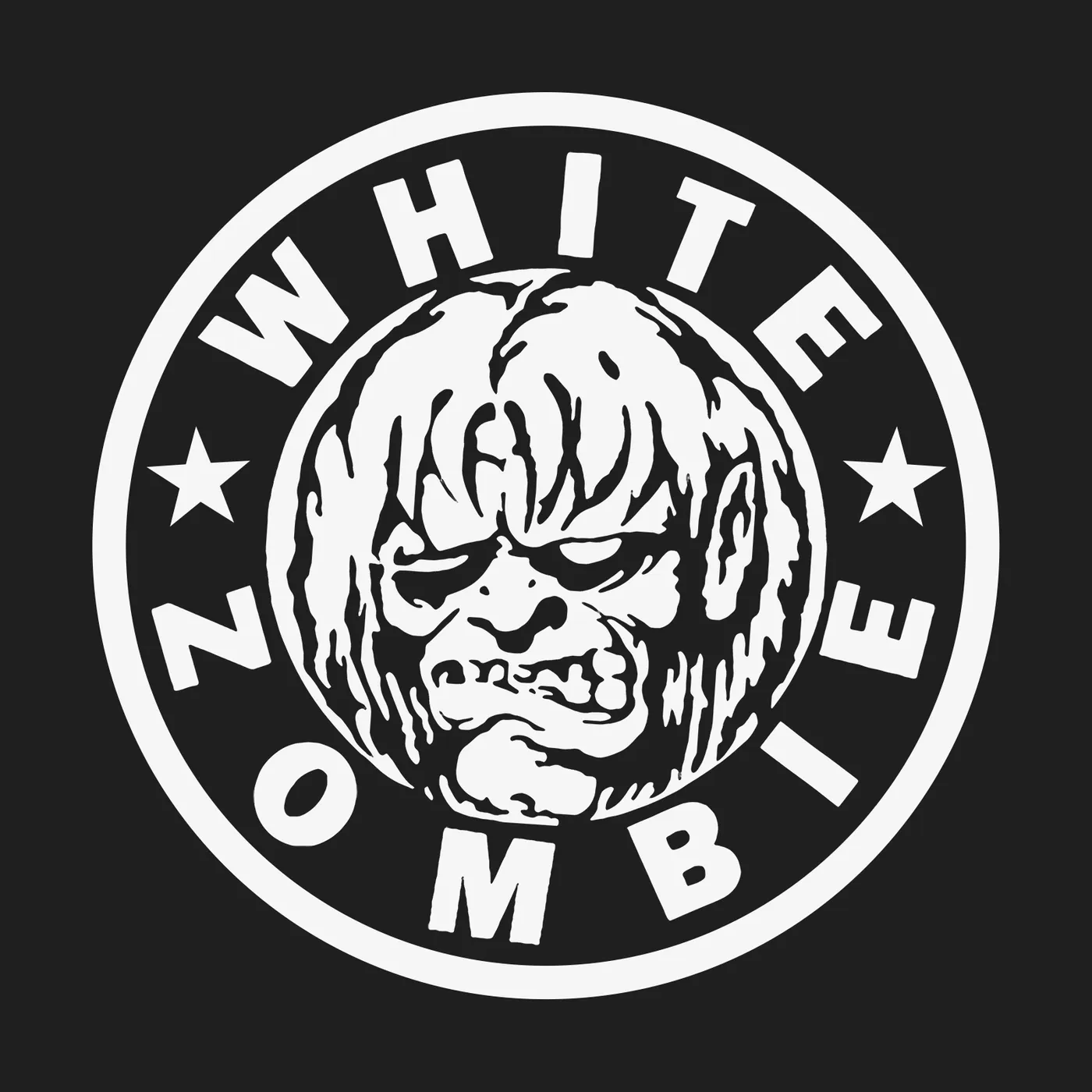 White Zombie T-Shirt | Classic Zombie Logo White Zombie Shirt