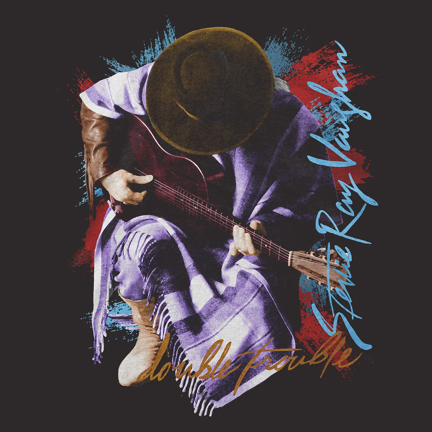 Stevie Ray Vaughan T-Shirt | Double Trouble Stevie Ray Vaughan Shirt