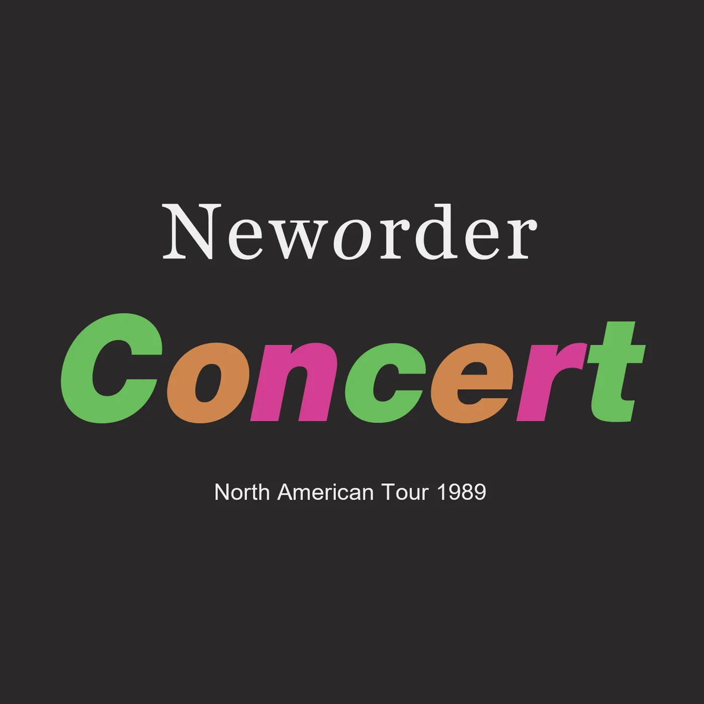 New Order T-Shirt | Concert North American Tour 1989 New Order Shirt