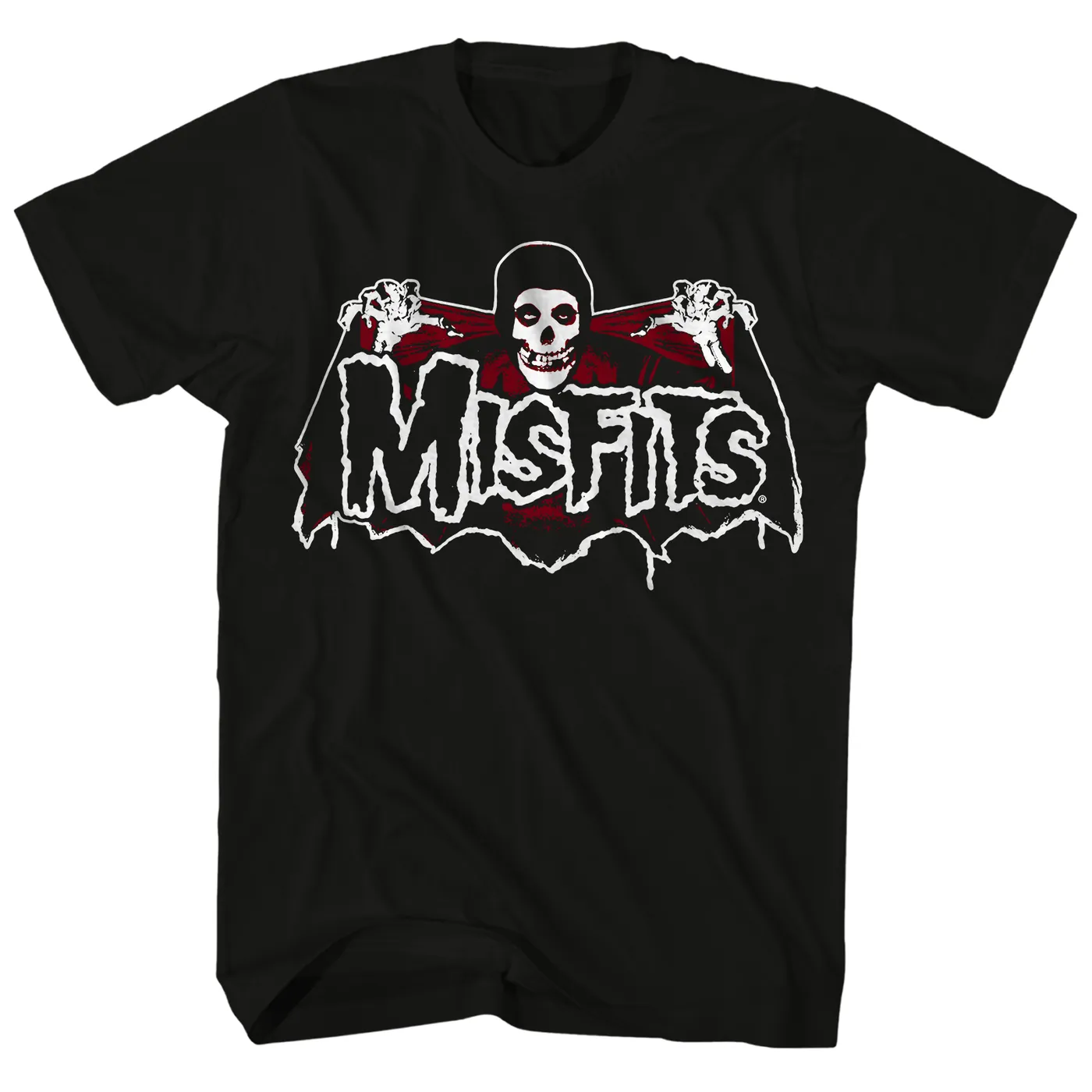 The Misfits T-Shirt | Batfiend Skull And Wings Logo The Misfits Shirt