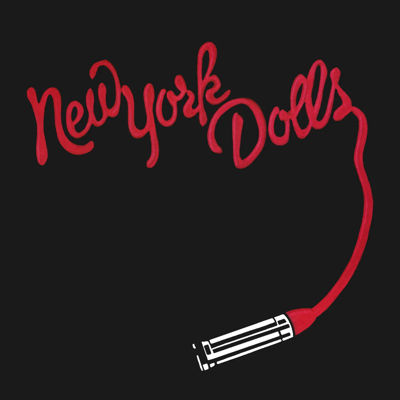 New York Dolls T-Shirt | Logo Drawn In Lipstick New York Dolls Shirt