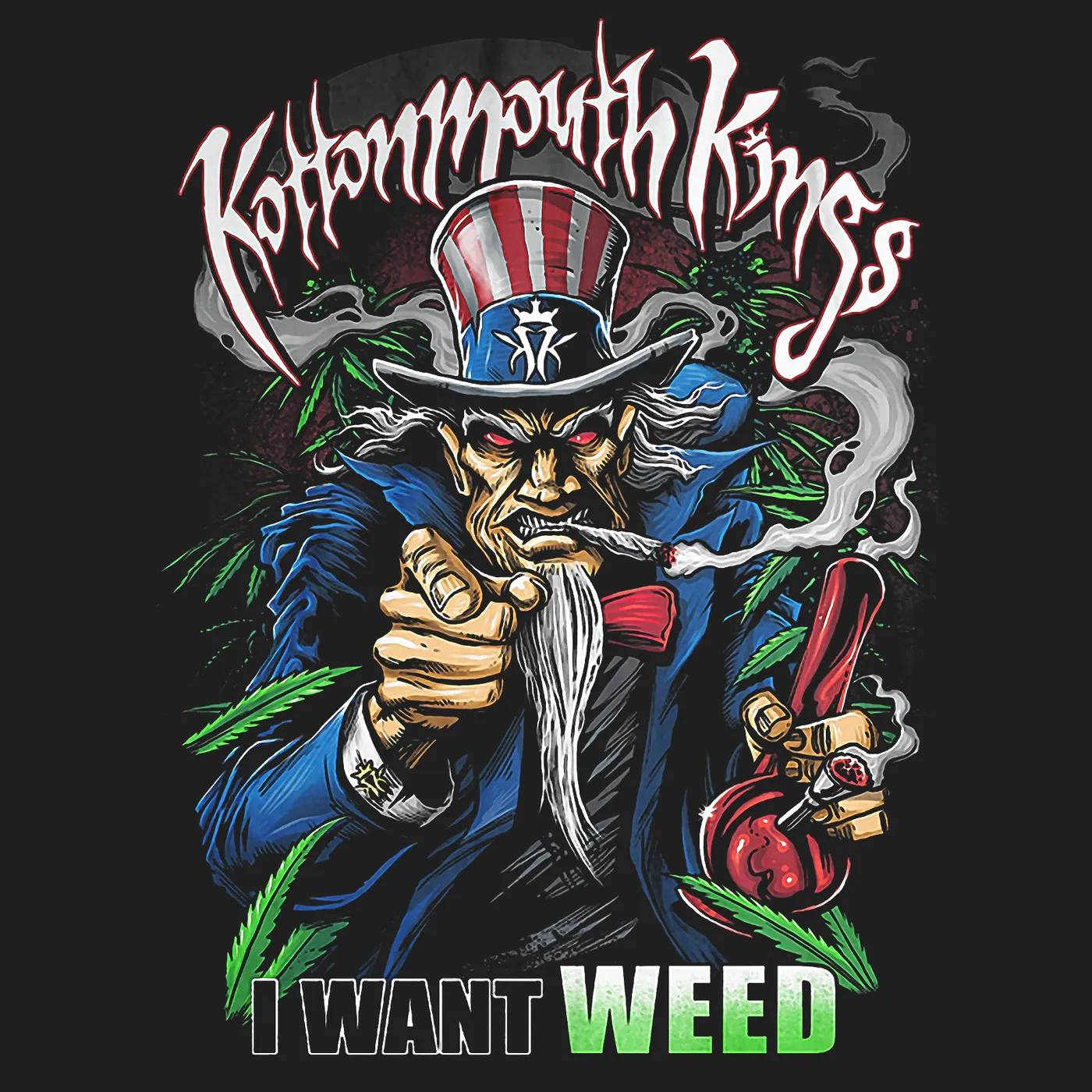 Kottonmouth Kings T-Shirt | Patriotic I Want Weed Kottonmouth Kings Shirt