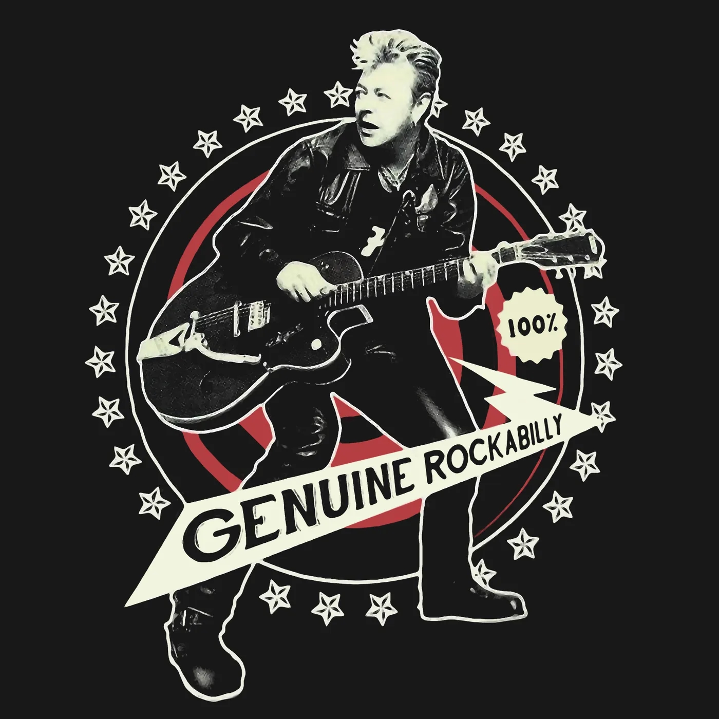 Stray Cats T-Shirt | Brian Setzer 100% Genuine Rockabilly Stray Cats Shirt