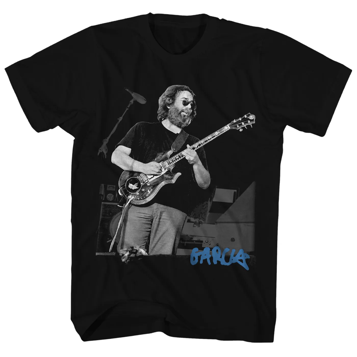 Jerry Garcia T-Shirt | Live Portrait Black & White Photo Jerry Garcia Shirt