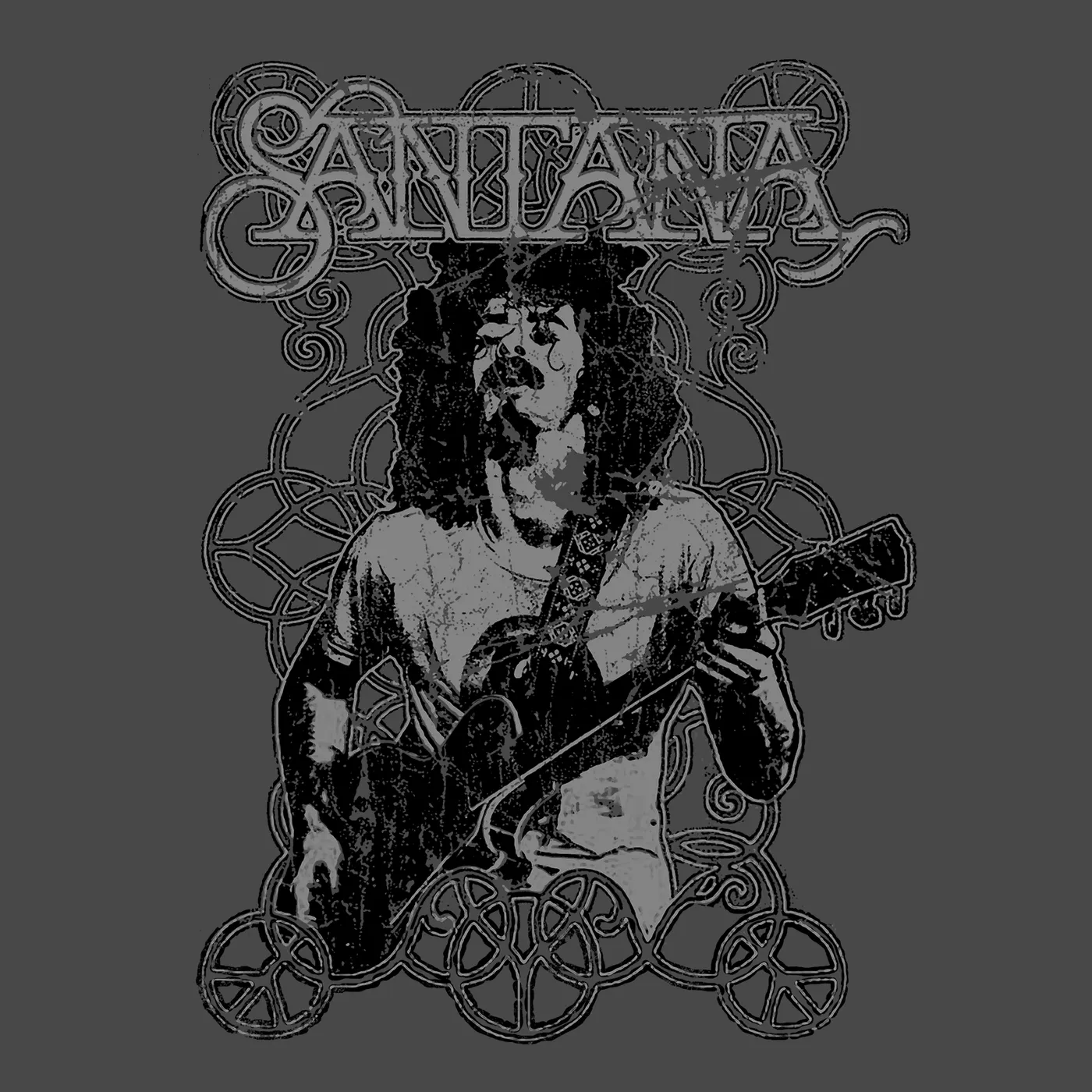 Santana T-Shirt | Vintage Peace Signs Carlos Santana Shirt