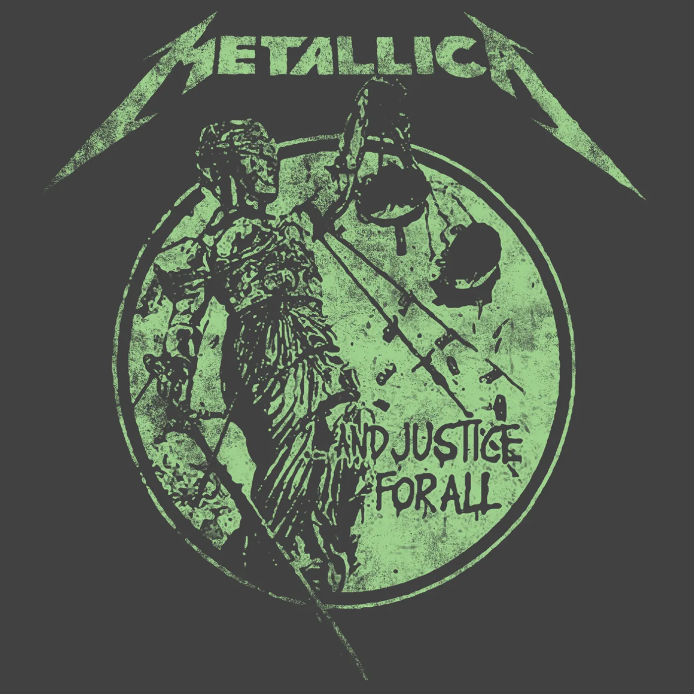 Metallica Hoodie | Justice For All Neon Metallica Hoodie