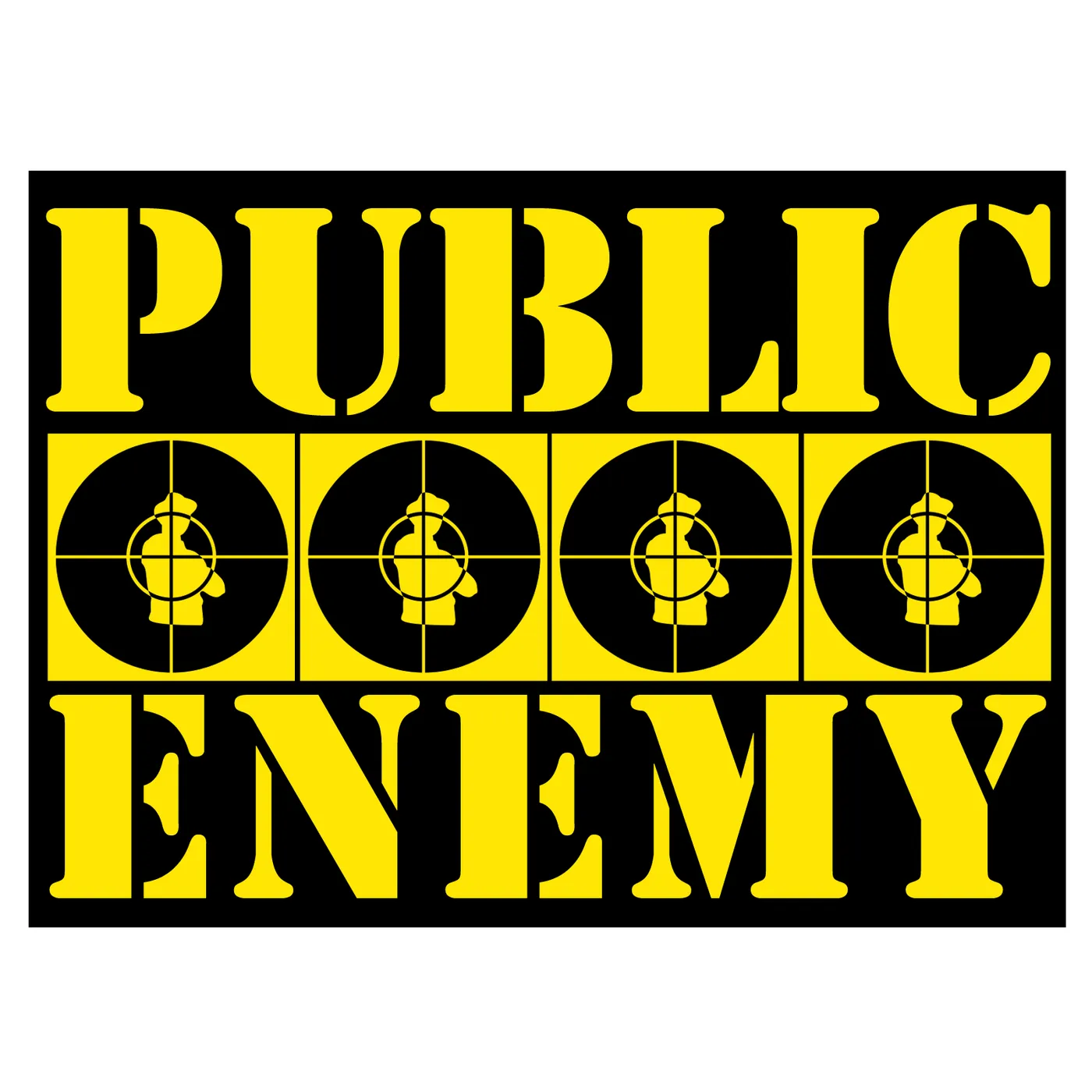 Public Enemy T-Shirt | Public Enemy Yellow Logo Design Public Enemy Shirt