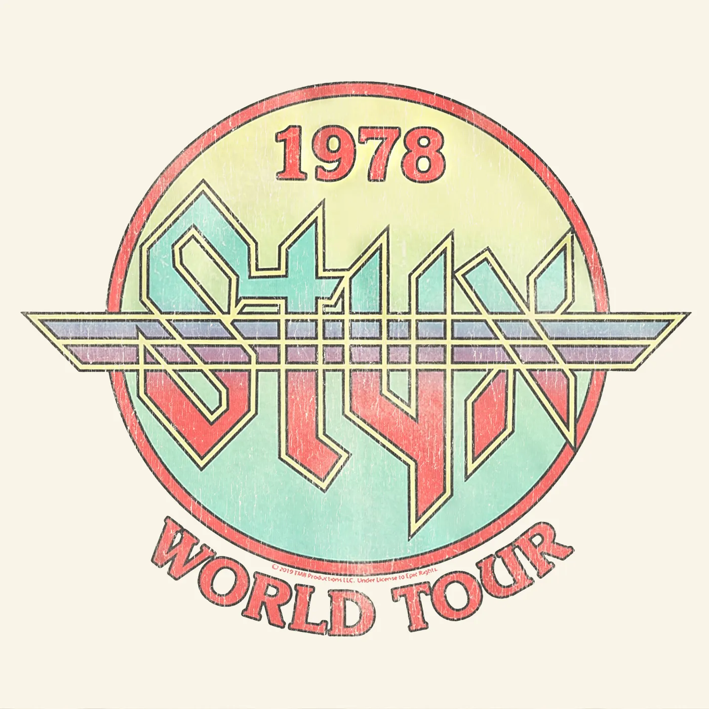 Styx T-Shirt | Circle 1978 World Tour Styx Shirt