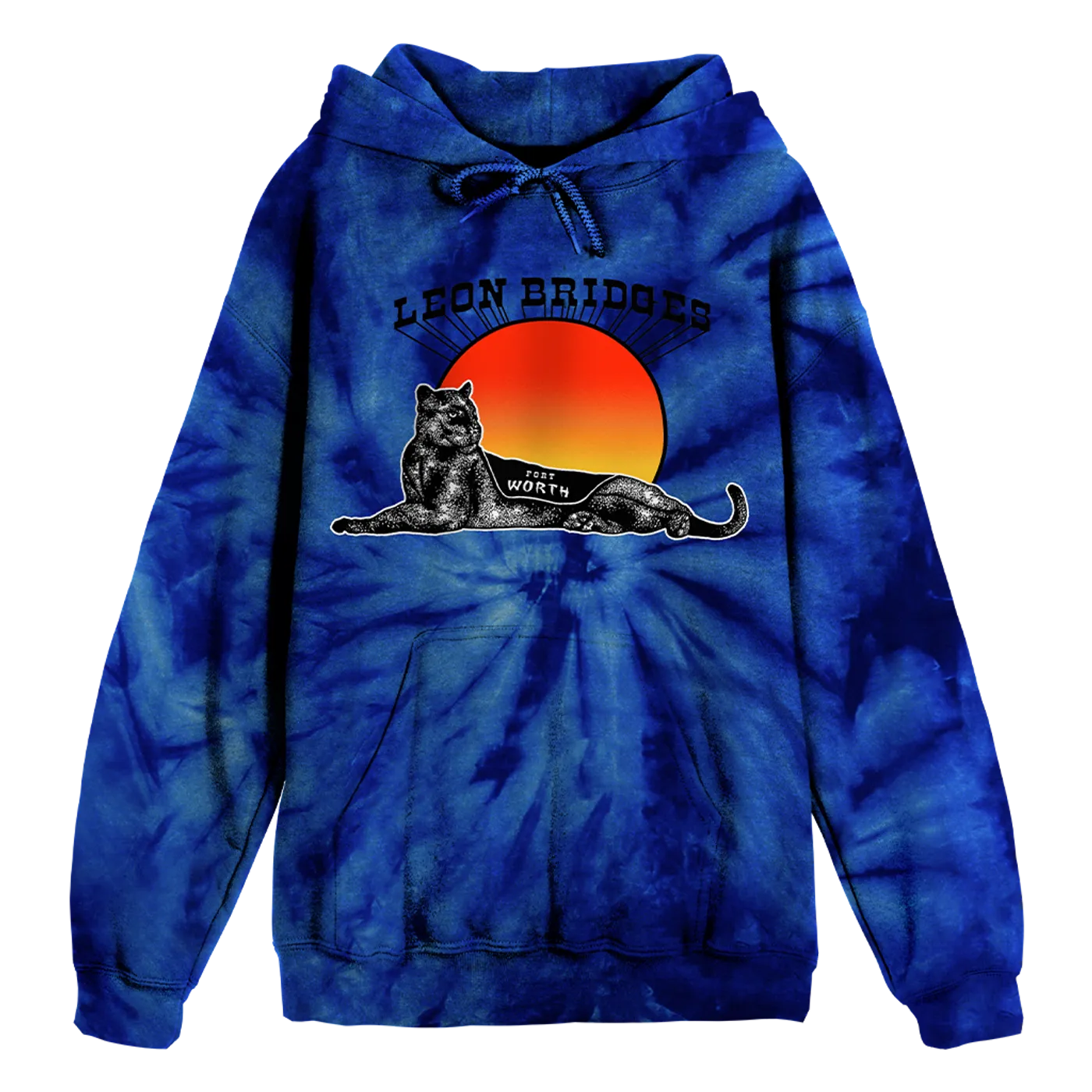 Leon Bridges Panther Tie Dye Pullover Hoodie