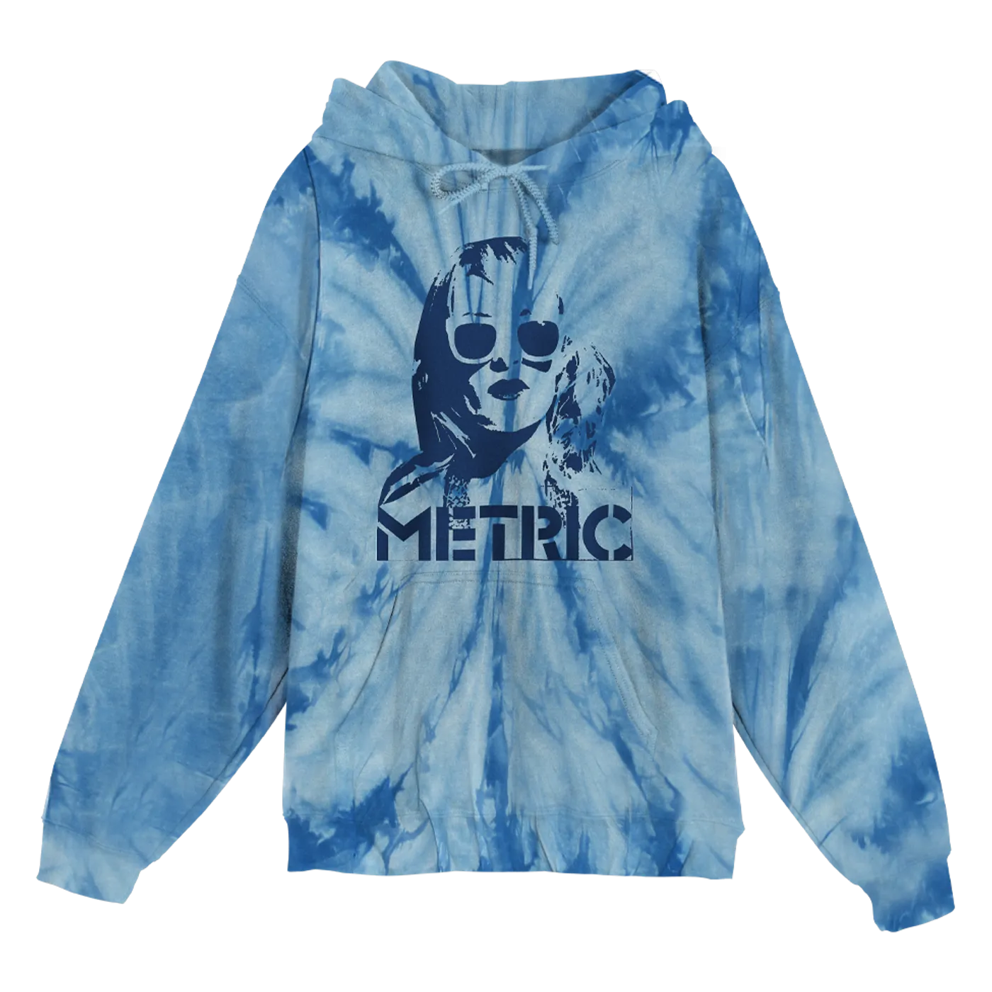 Metric Emily Face Tie Dye Pullover HoodieLimited Edition