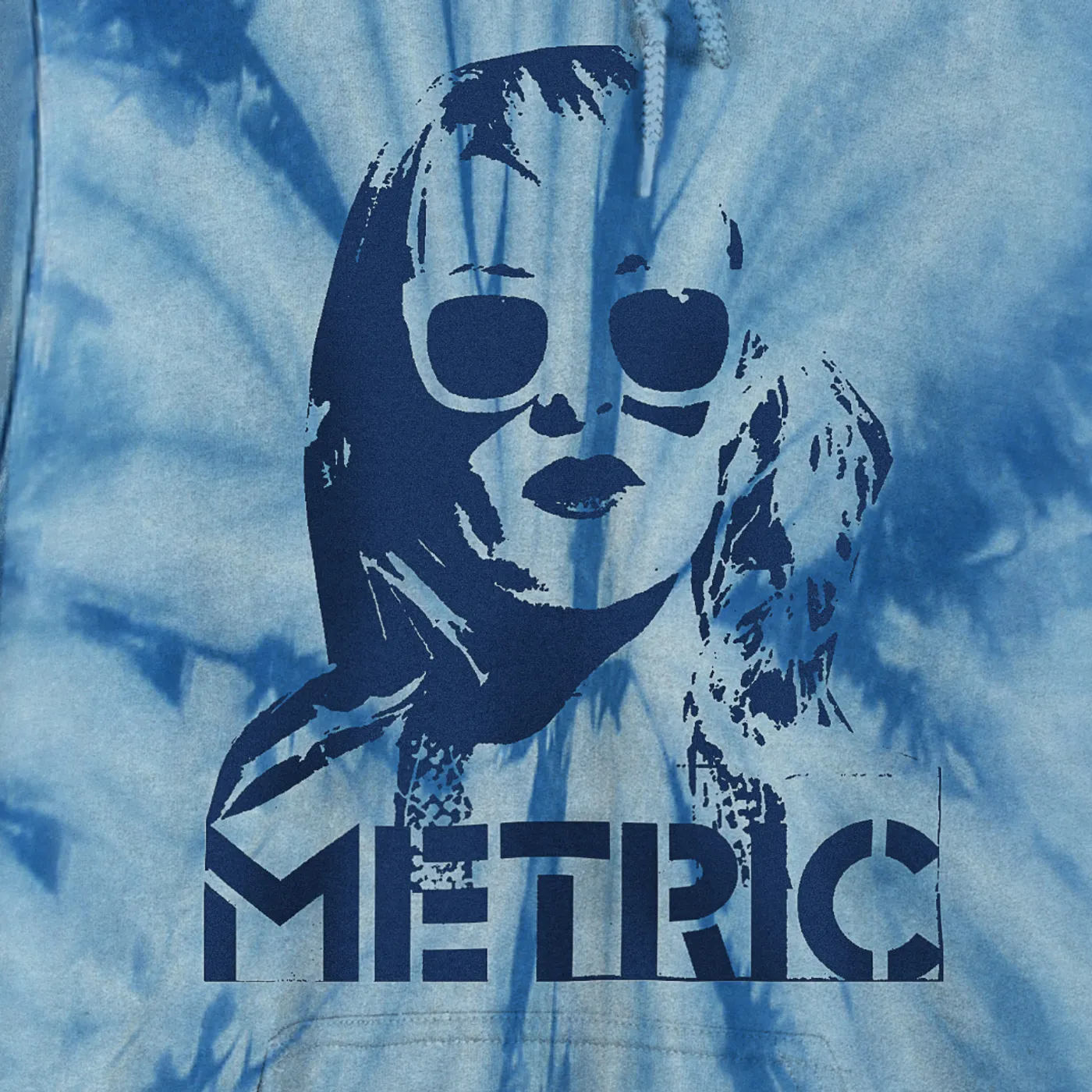 Metric Emily Face Tie Dye Pullover HoodieLimited Edition