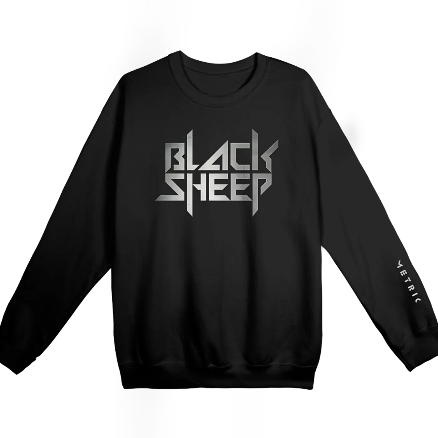 Metric Black Sheep Silver Foil Crewneck Limited Edition