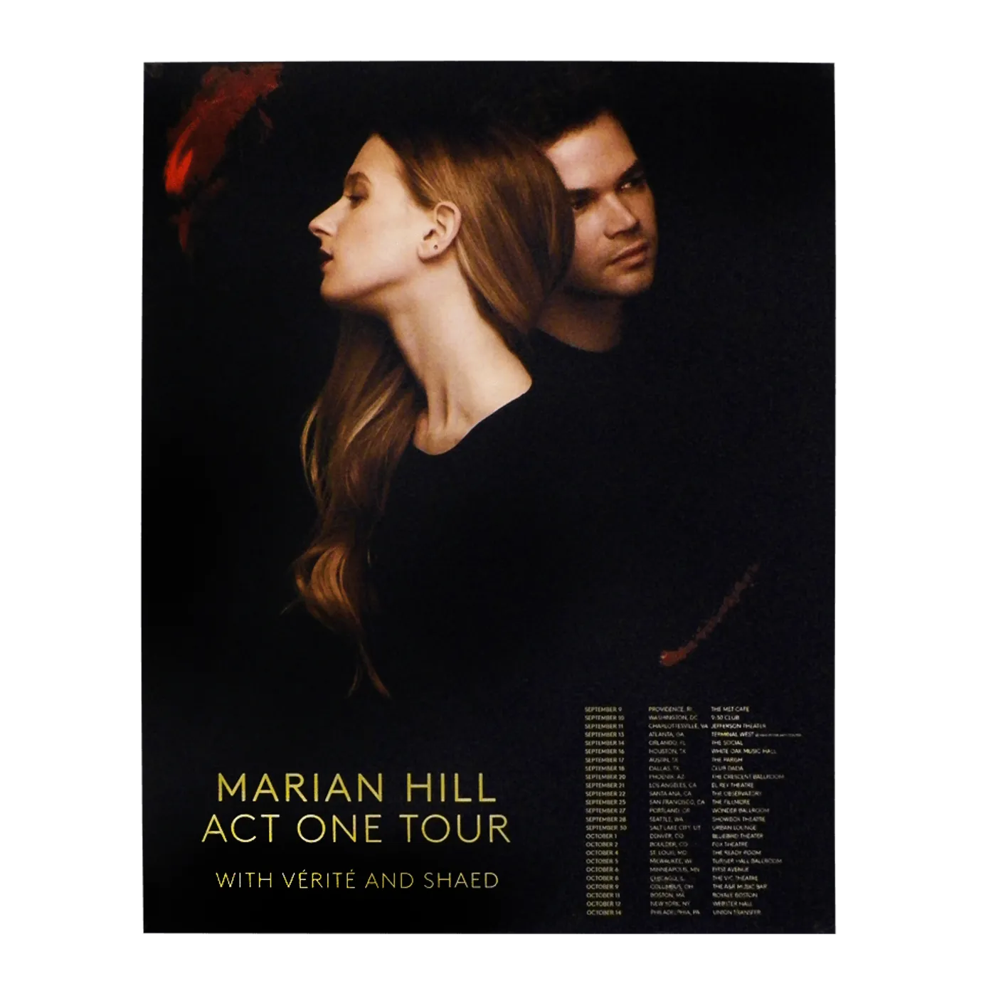 Marian Hill Act One 2016 Tour Poster